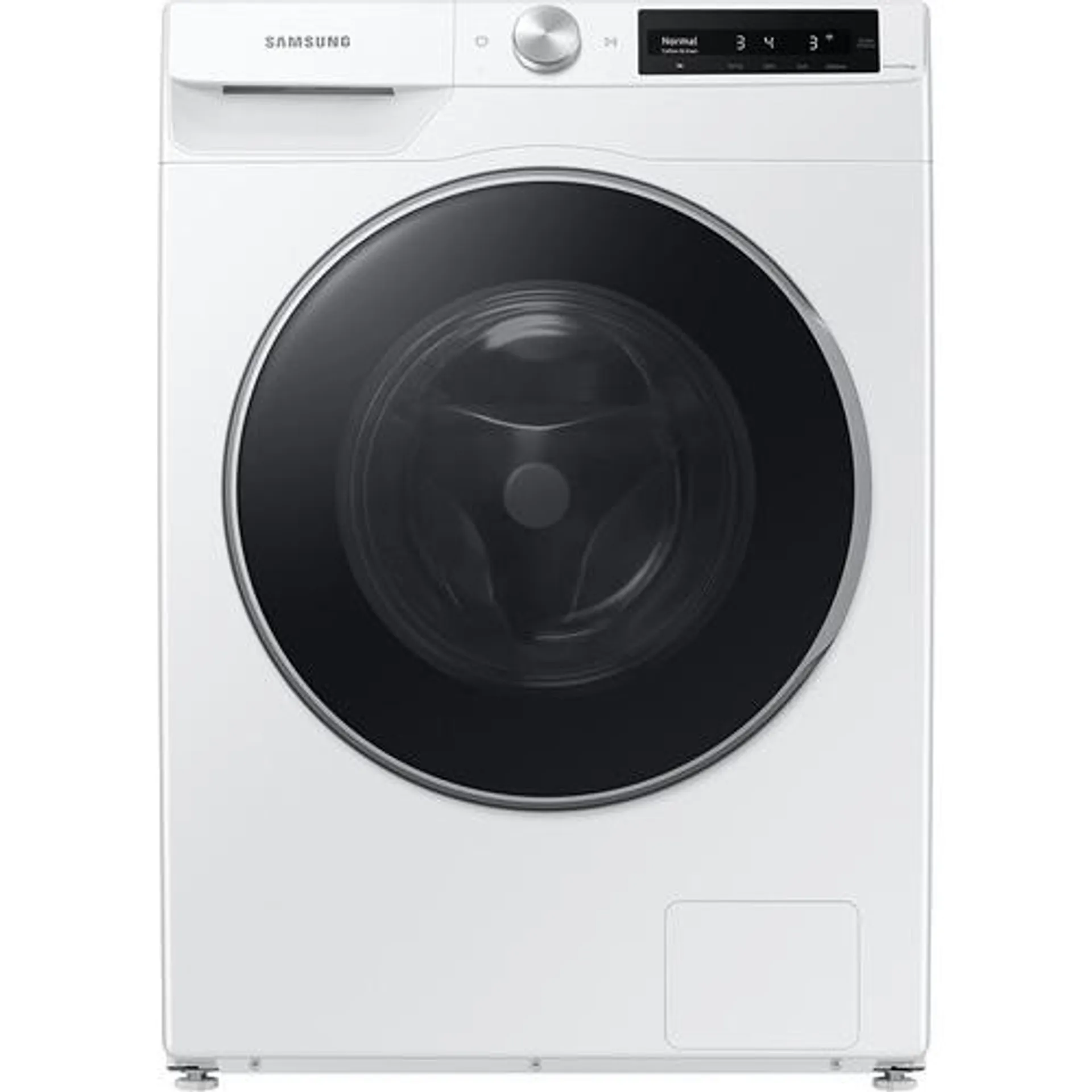 2.5 CuFt Steam Sanitize Electric Front Load White Washer with AI Smart Dial