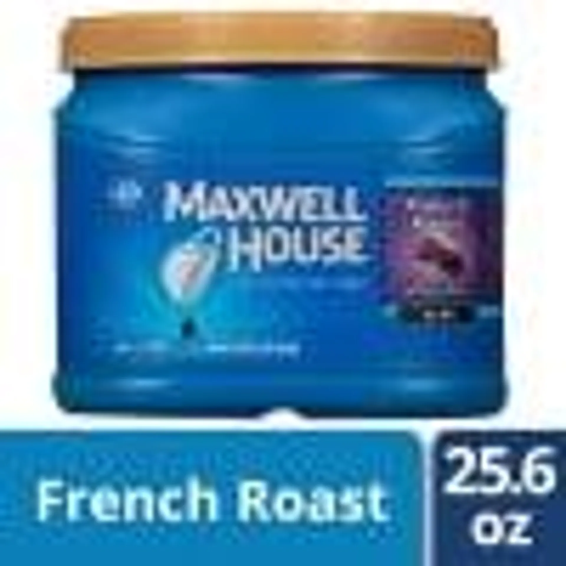 Maxwell House Dark French Roast Ground Coffee, 25.6 oz. Canister