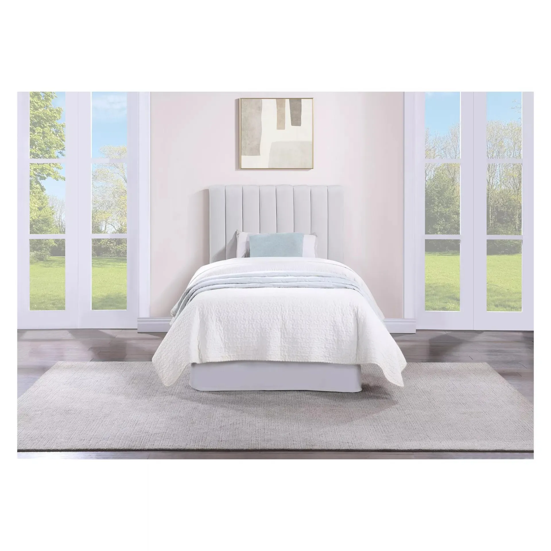 Home to Office Stowe Twin Headboard - White