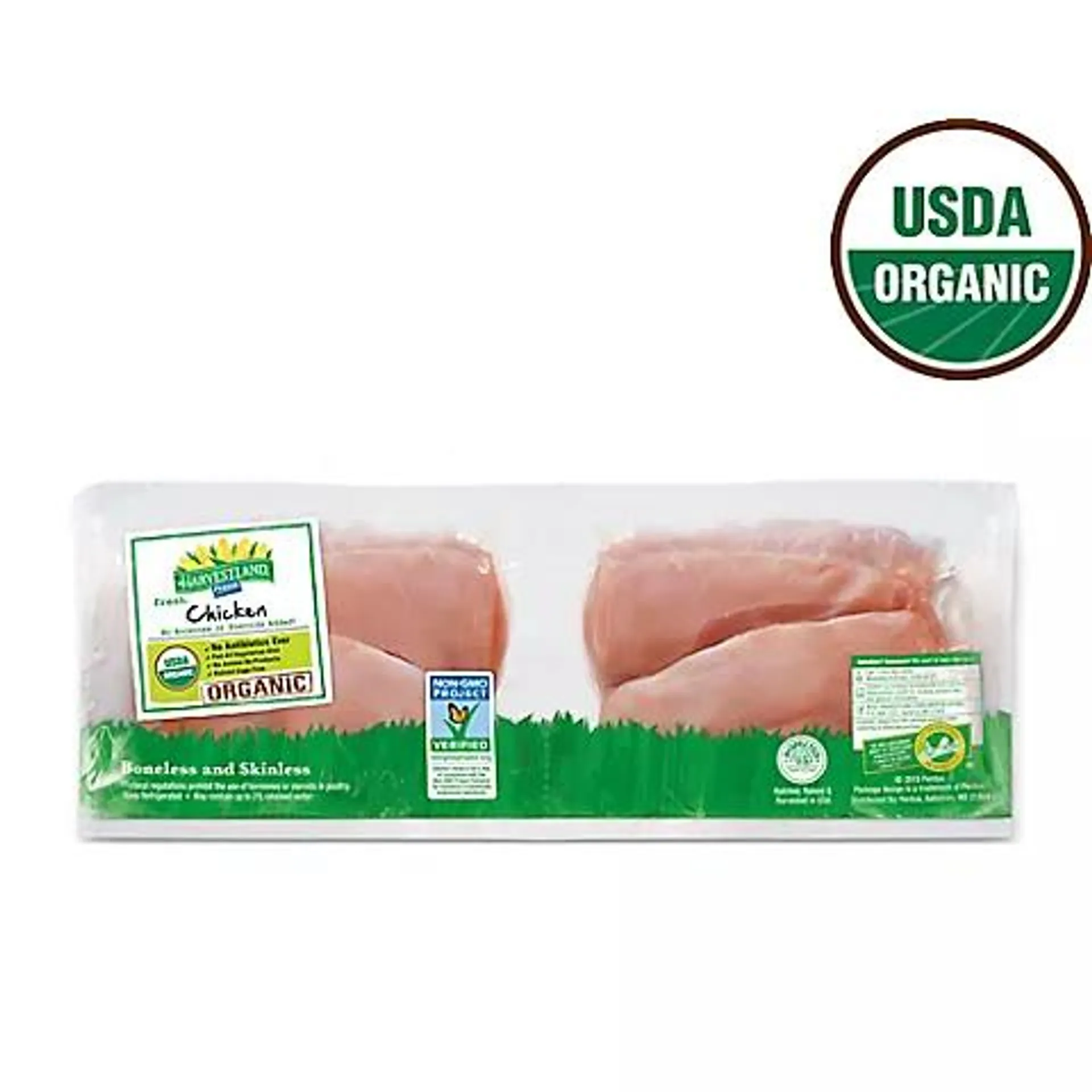 Harvestland by Perdue Organic Boneless Chicken Breast, 2.5-3.5 lb