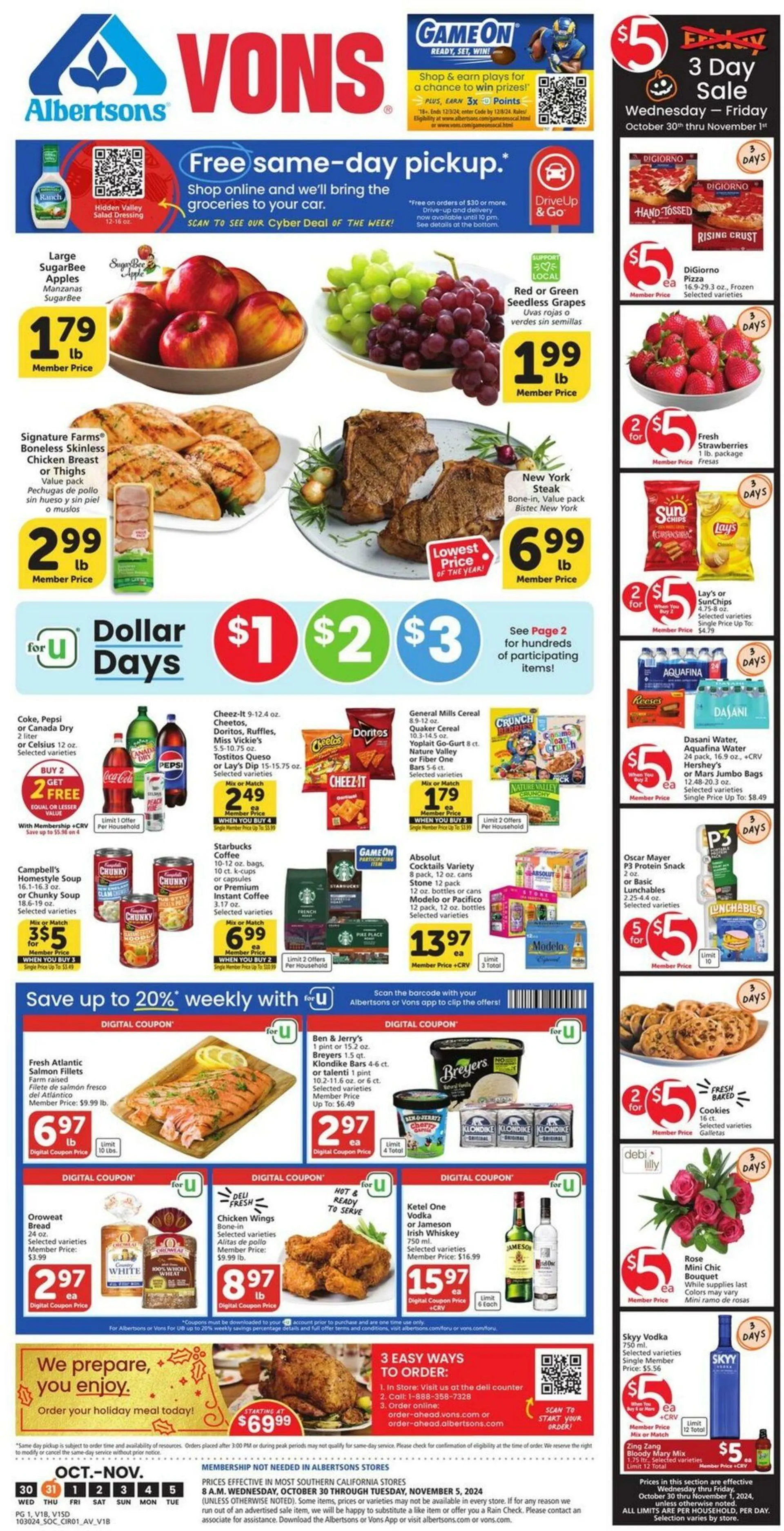 Vons Current weekly ad - 1