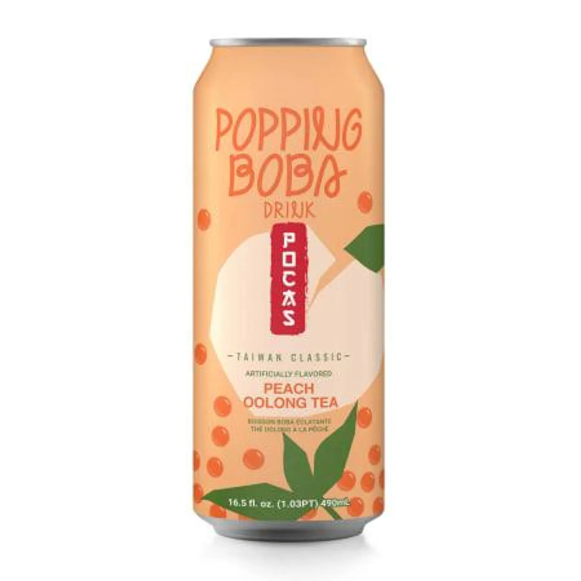 Pocas Popping Boba Tea Drink 16.5oz