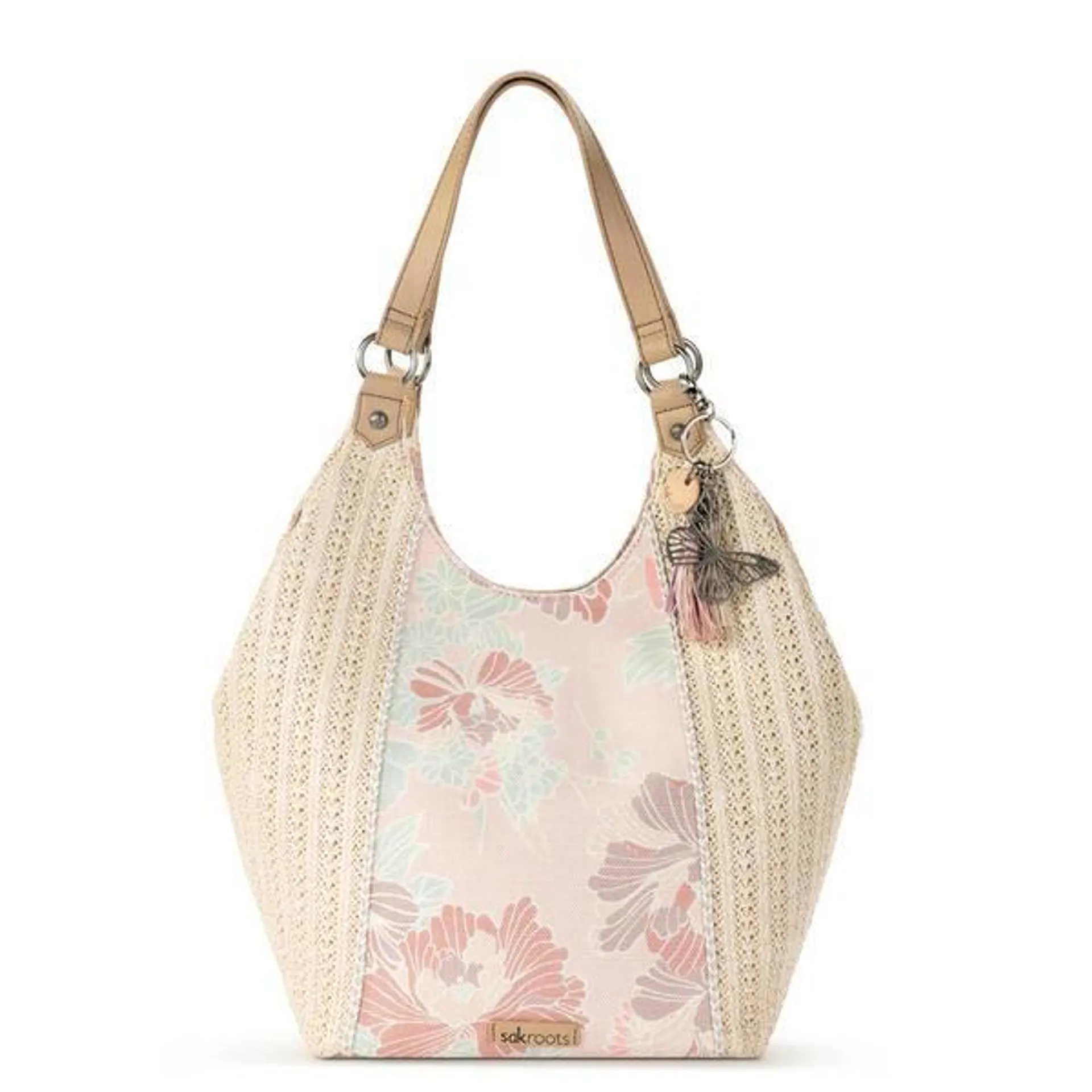 Sakroots Roma Pink Floral Shopper Tote