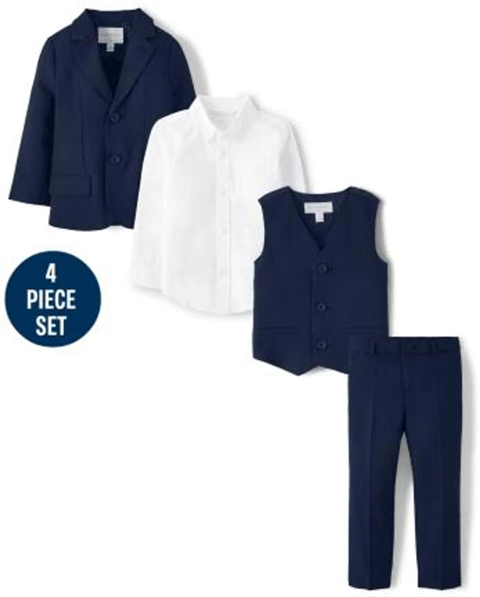 Boys Suit 4-Piece Set - All Dressed Up - multi clr