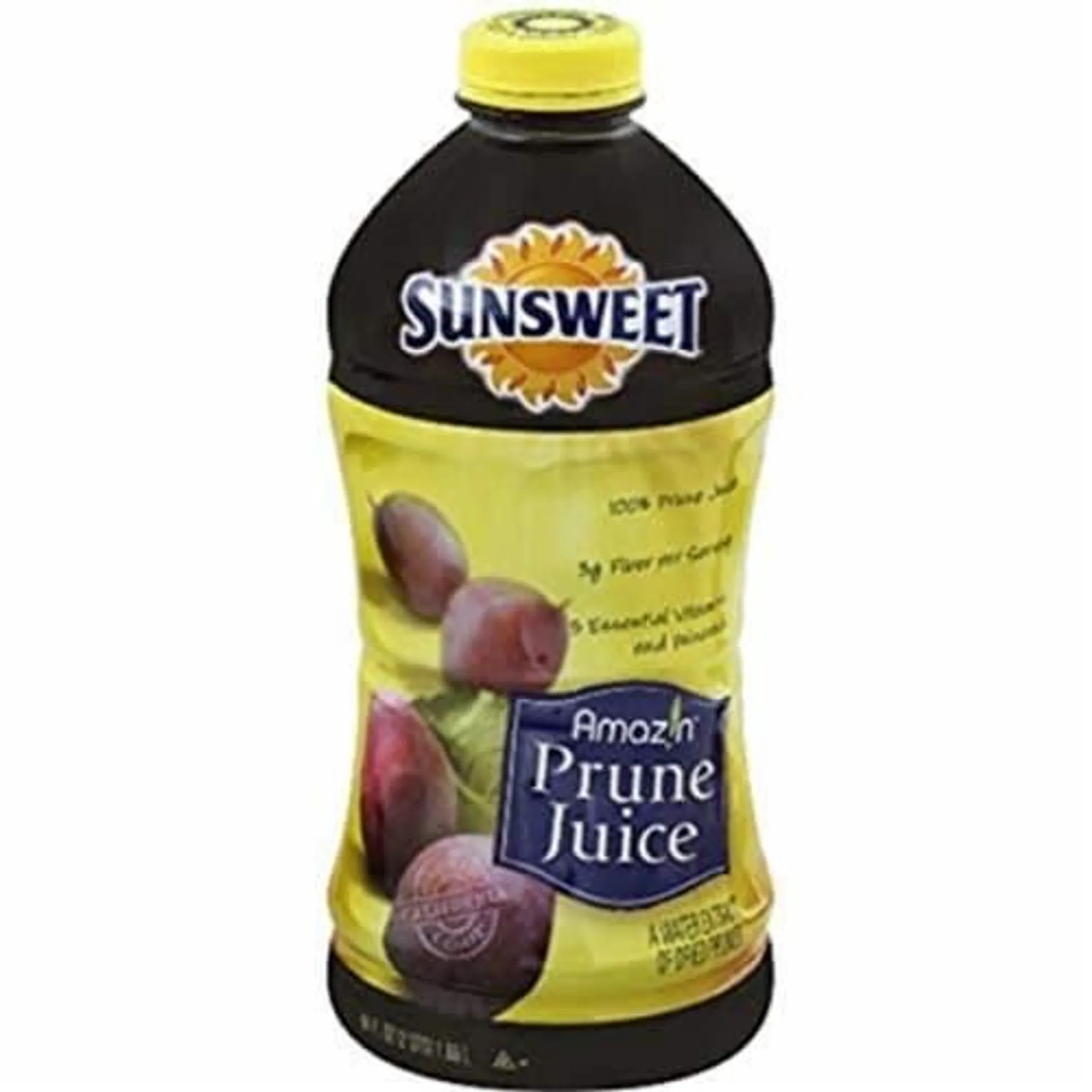 Sunsweet Amazin Prune Juice Plastic Bottle, 64 Ounce (Pack of 32)