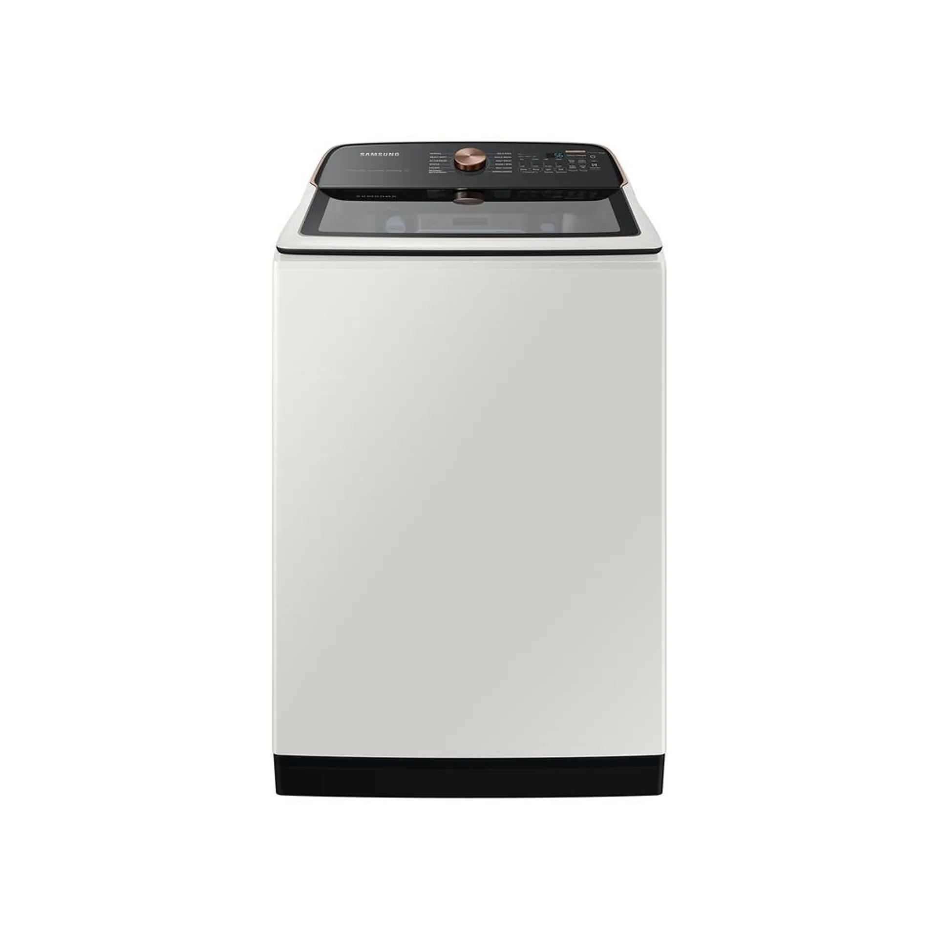 Samsung 5.5 cu. ft. extra-large capacity smart top load washer with auto dispense system in ivory