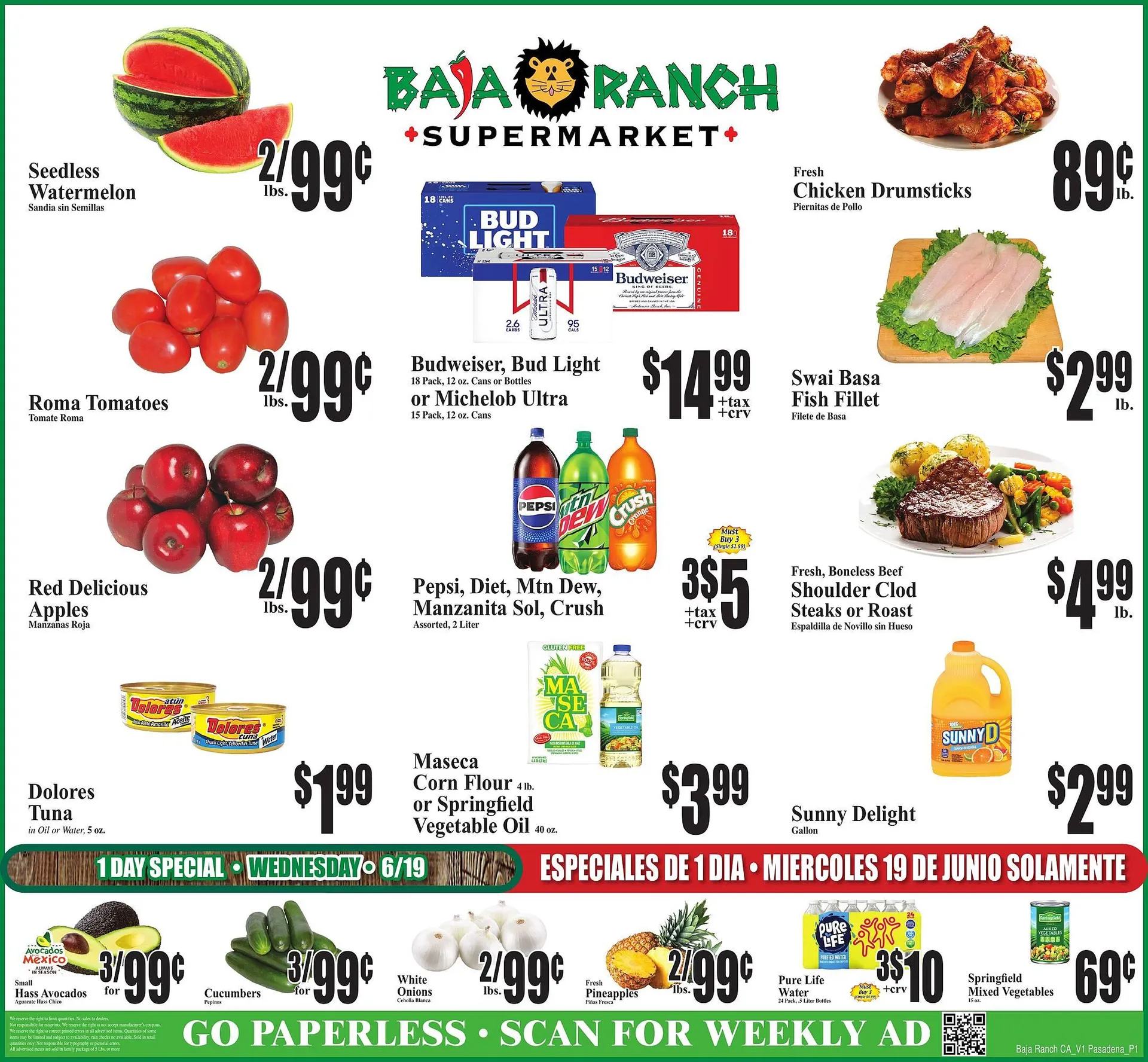 Baja Ranch Weekly Ad - 1