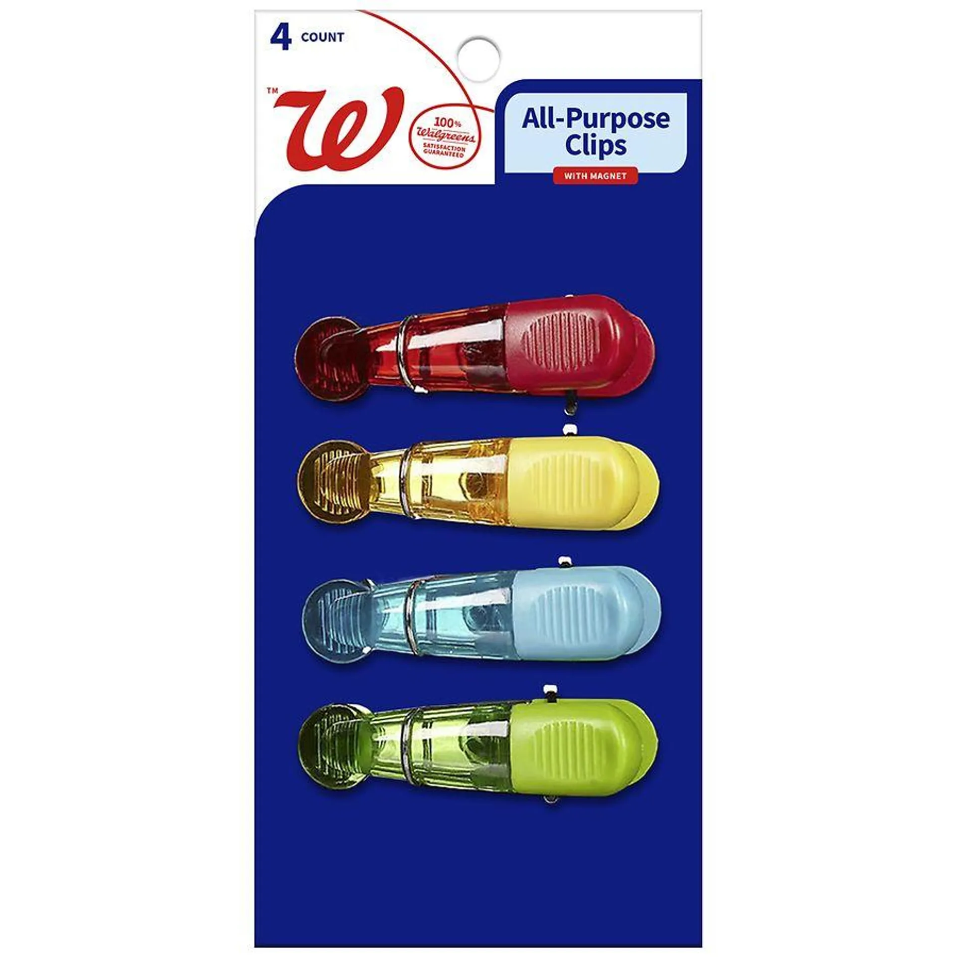 Walgreens Magnetic Bag Clips, 4.0 ea