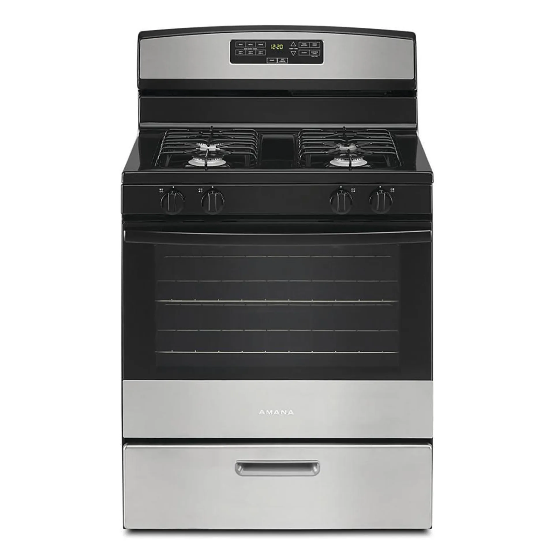 Amana® 30" 5.1 cu. ft. Stainless Steel Gas Range