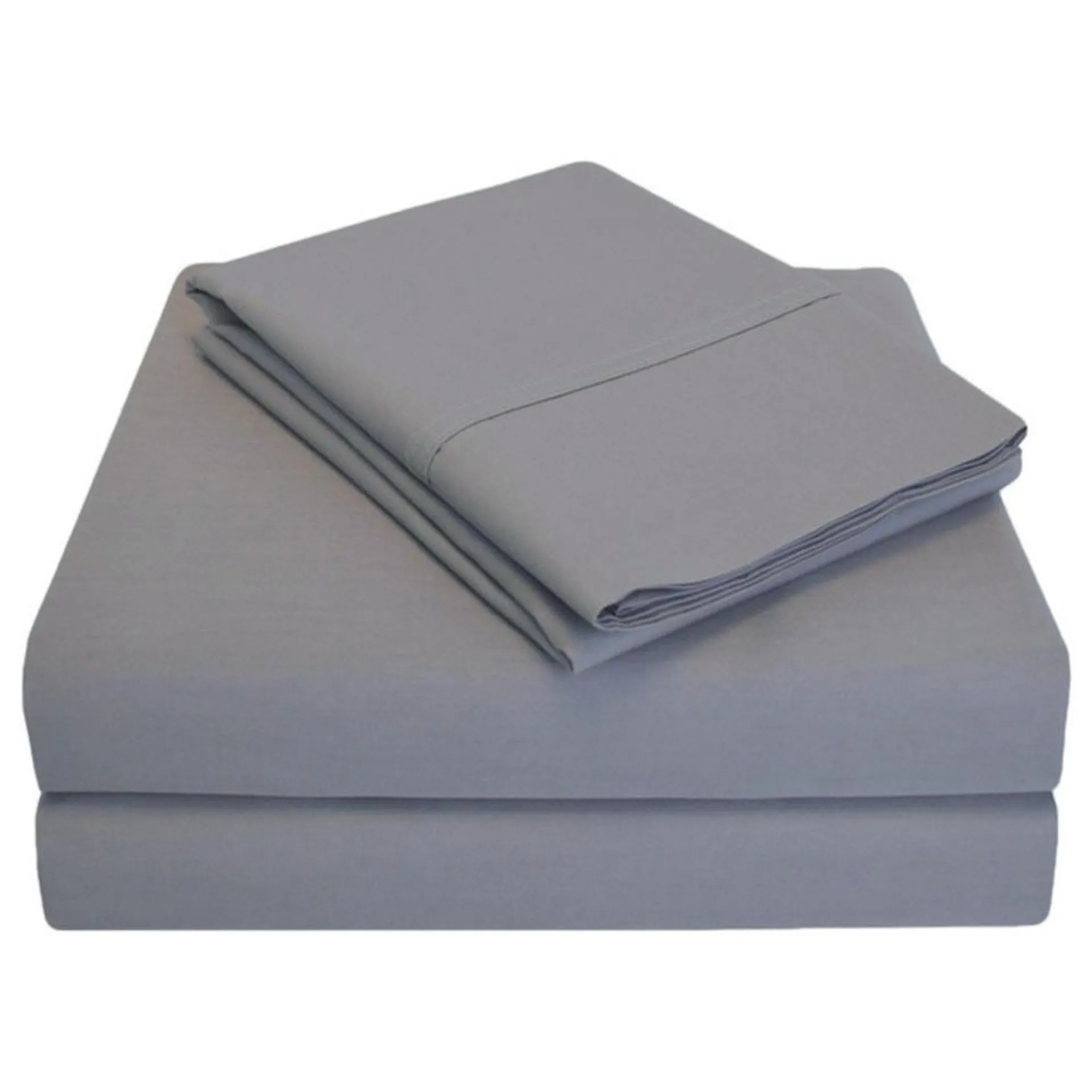 GoLinens Luxury 300 Thread Count Solid Sheet Sets made with 100% Percale Cotton [Fitted Sheet + Flat Sheet + Pillowcases]