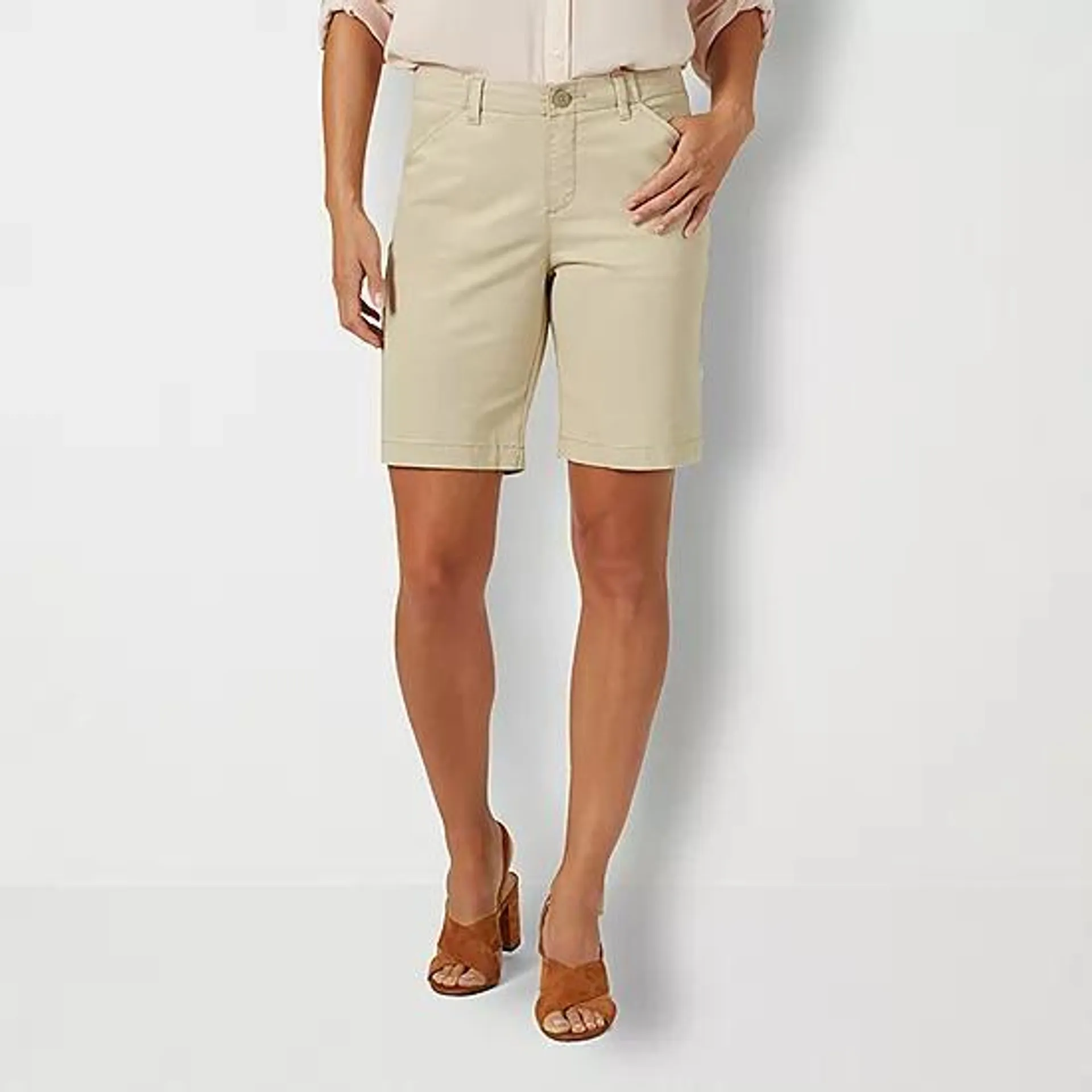 Lee Womens Mid Rise Bermuda Short