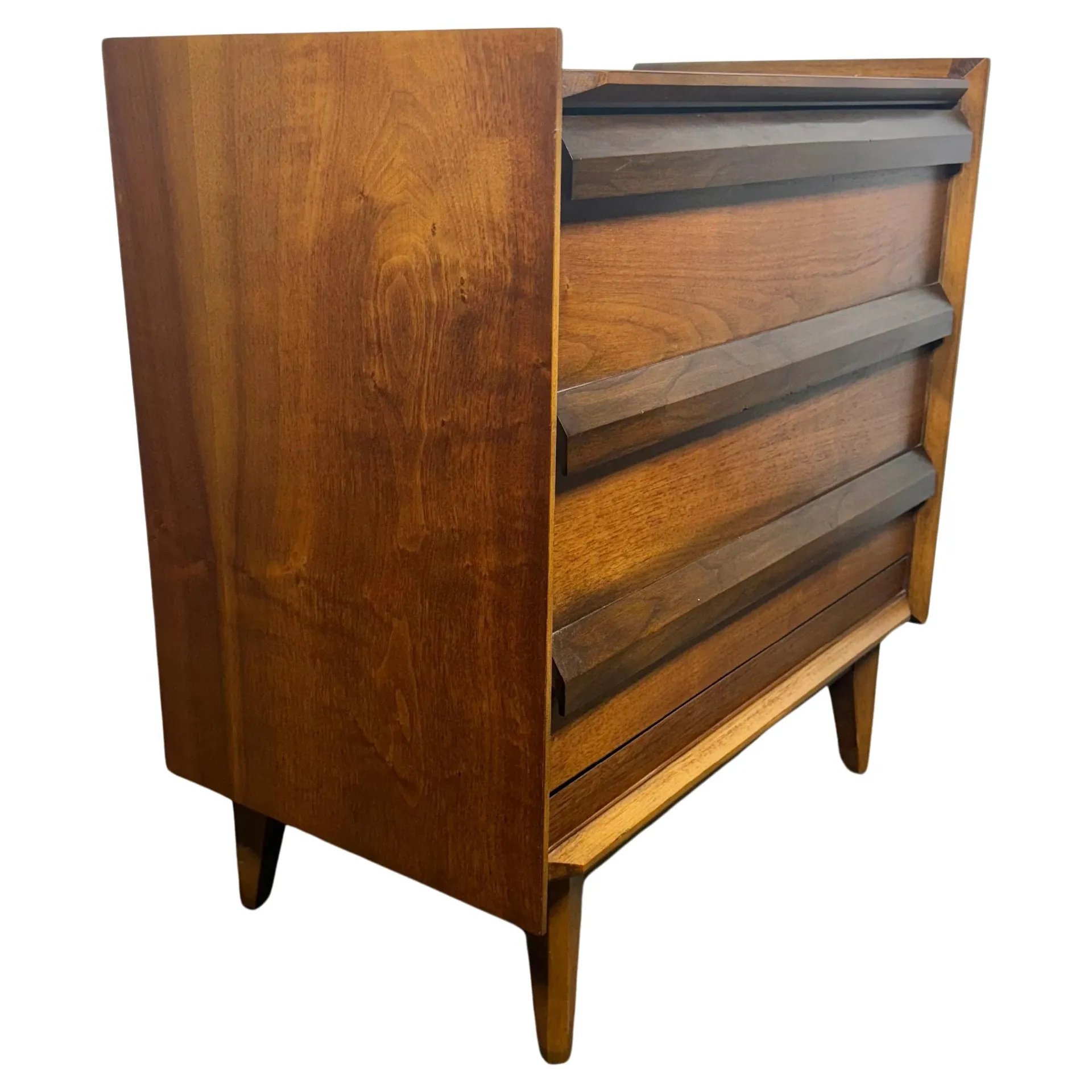 Armario para discos y álbumes Lane First Edition Mid Century Walnut