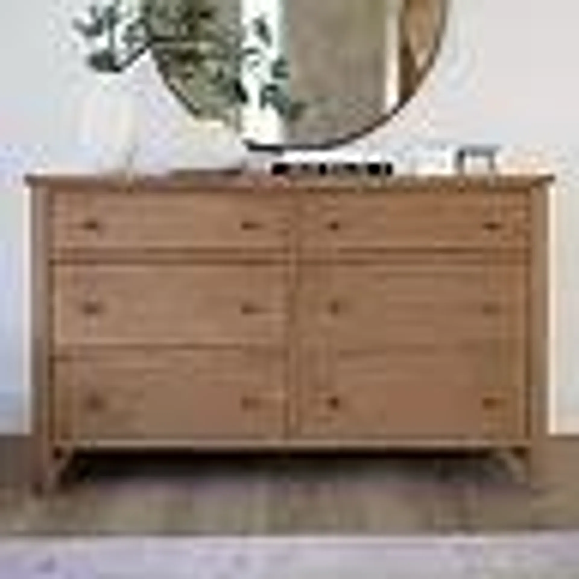 details by Becki Owens 6-Drawer Ren Dresser, Distressed Natural Wood Finish