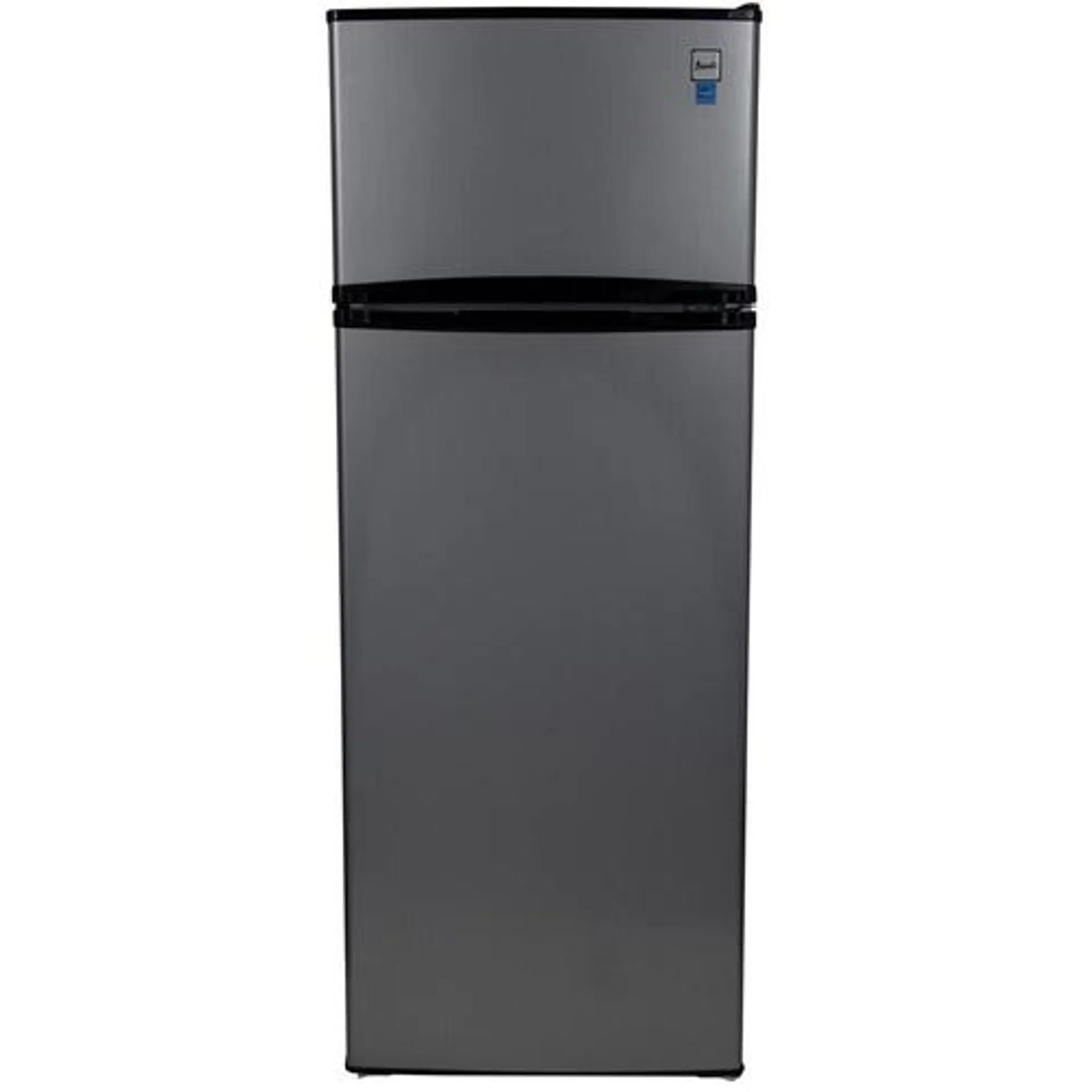 7.3CuFt LED Counter Depth Top Freezer Refrigerator with Reversible Doors in Stainless Steel