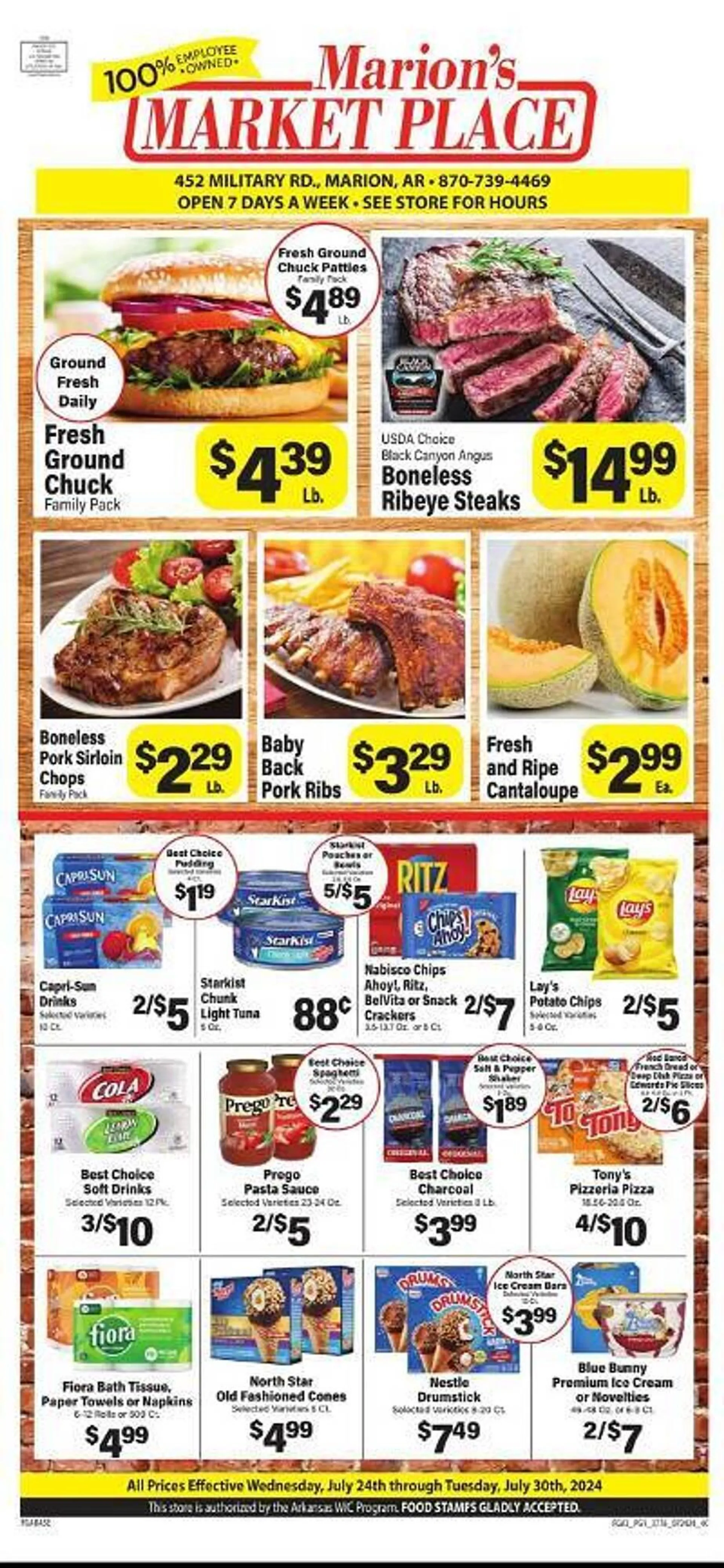 Marions Market Place Weekly Ad - 1