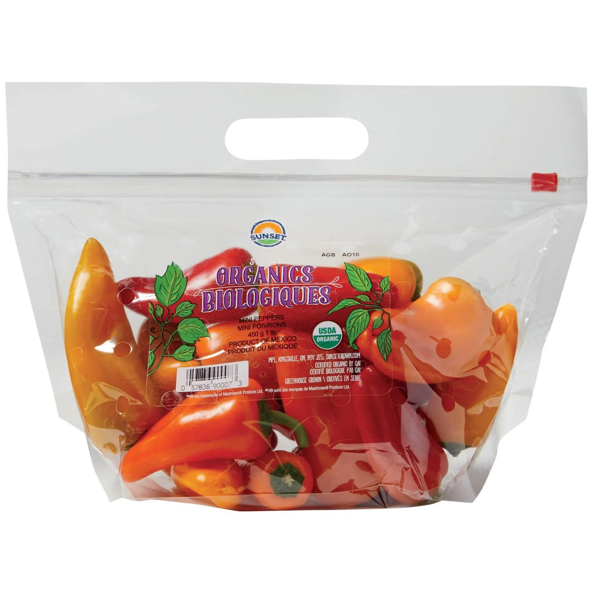 Fresh Organic Sweet Mini Peppers