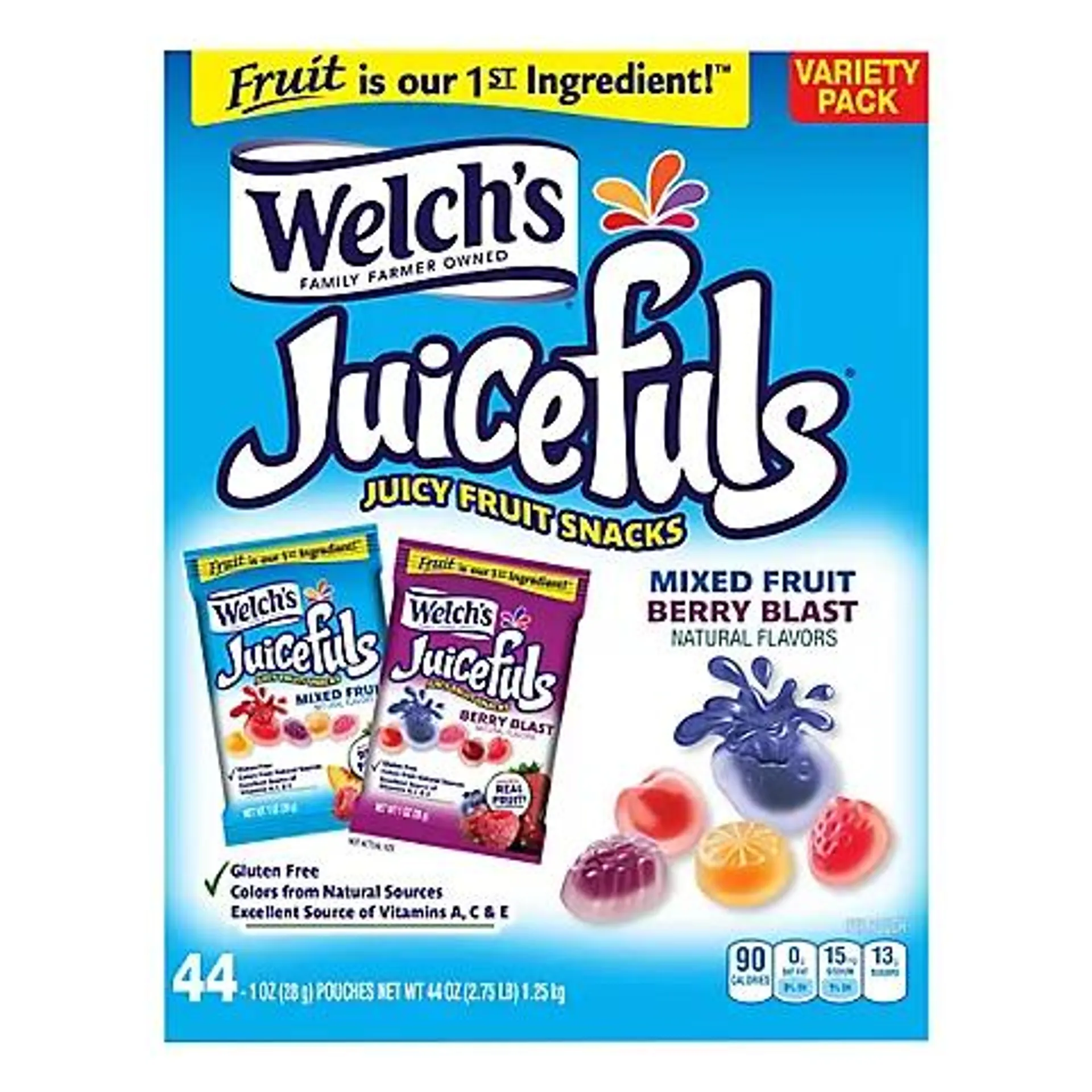 Welch's Juicefuls Mixed Fruit & Berry Blast, 44CT