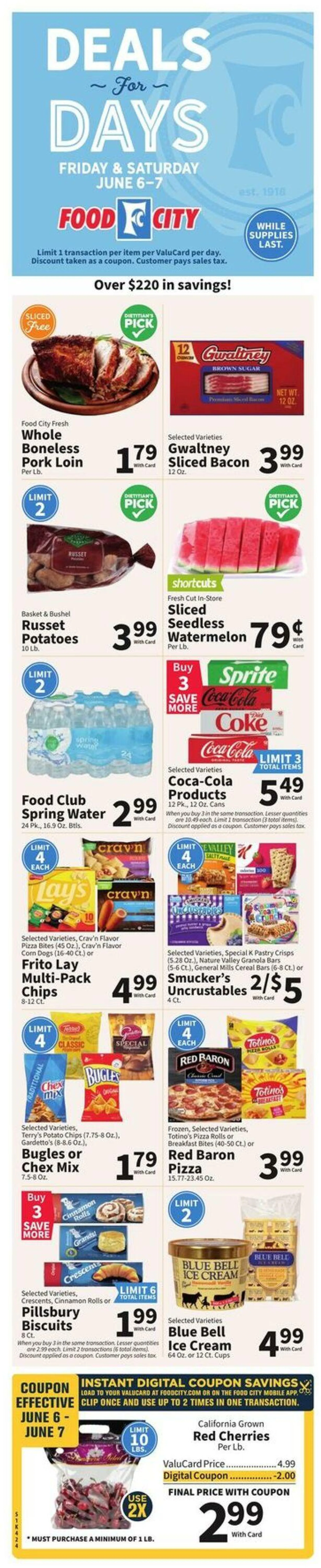 Weekly ad Food City Current weekly ad from June 4 to June 10 2025 - Page 1