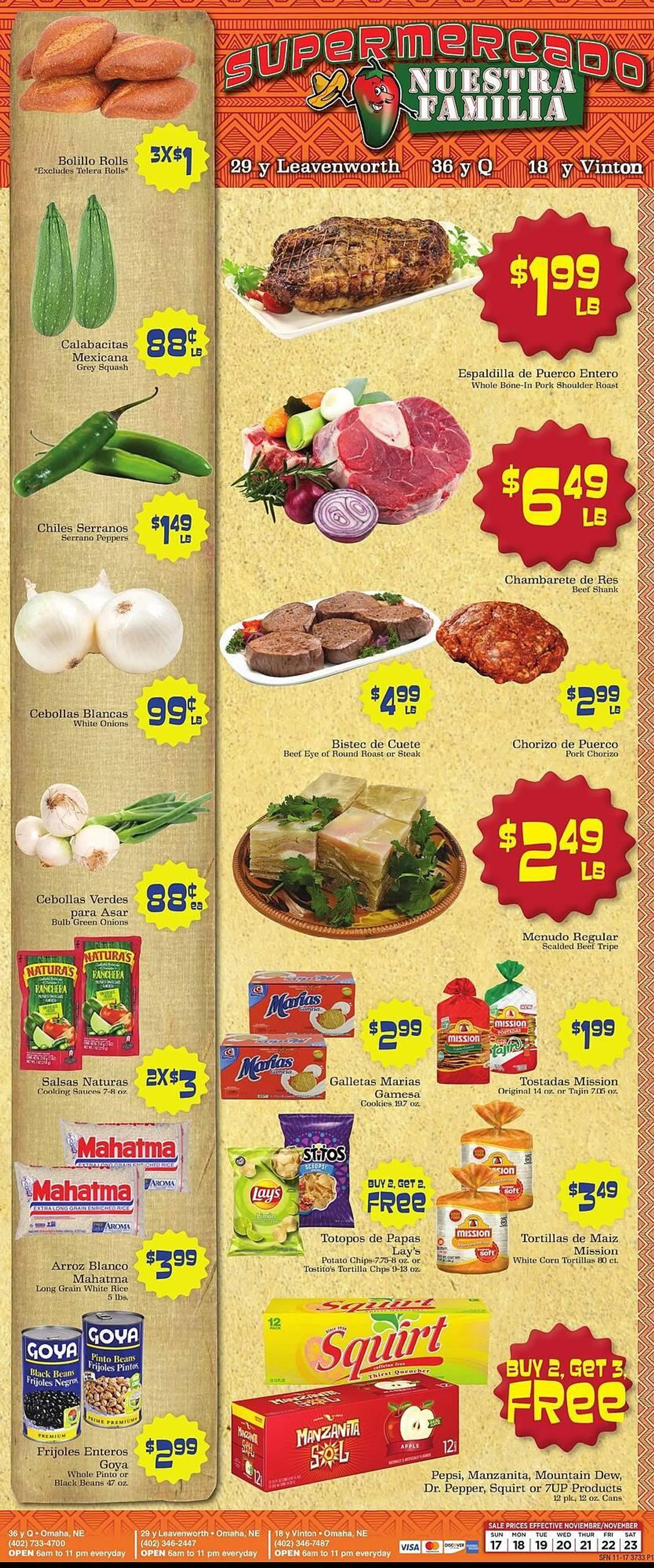 Supermercado Nuestra Familia Weekly Ad - 1