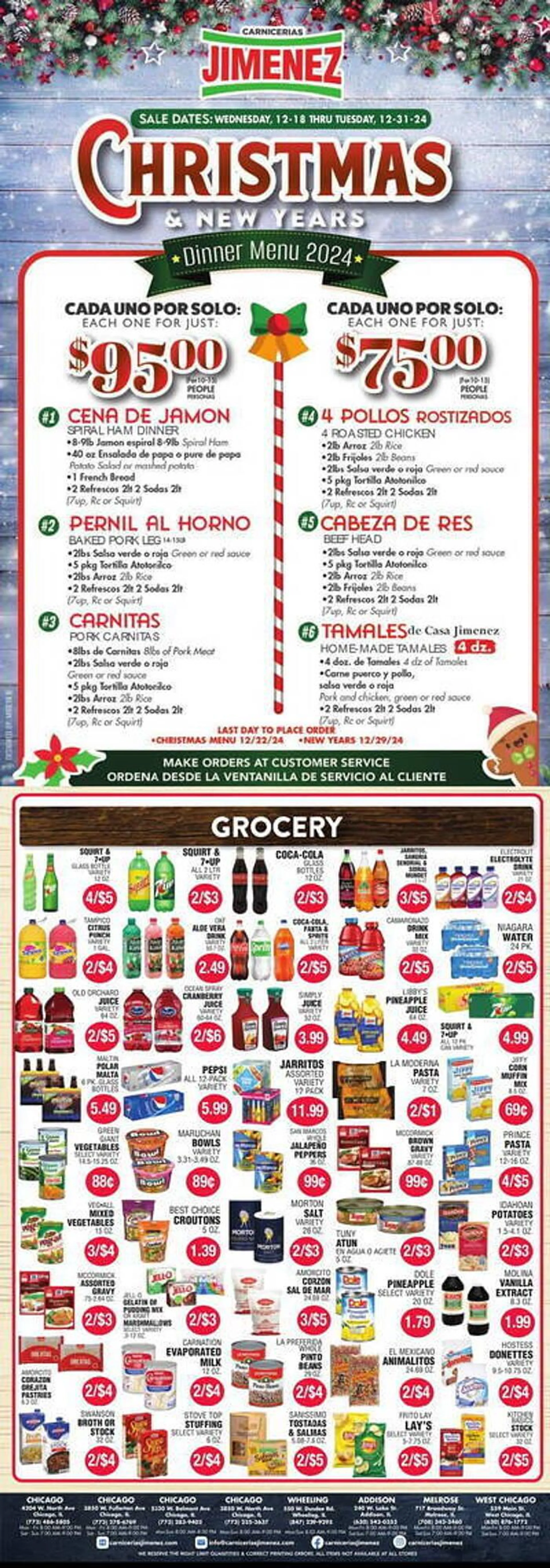 Carnicerias Jimenez Weekly Ad - 1