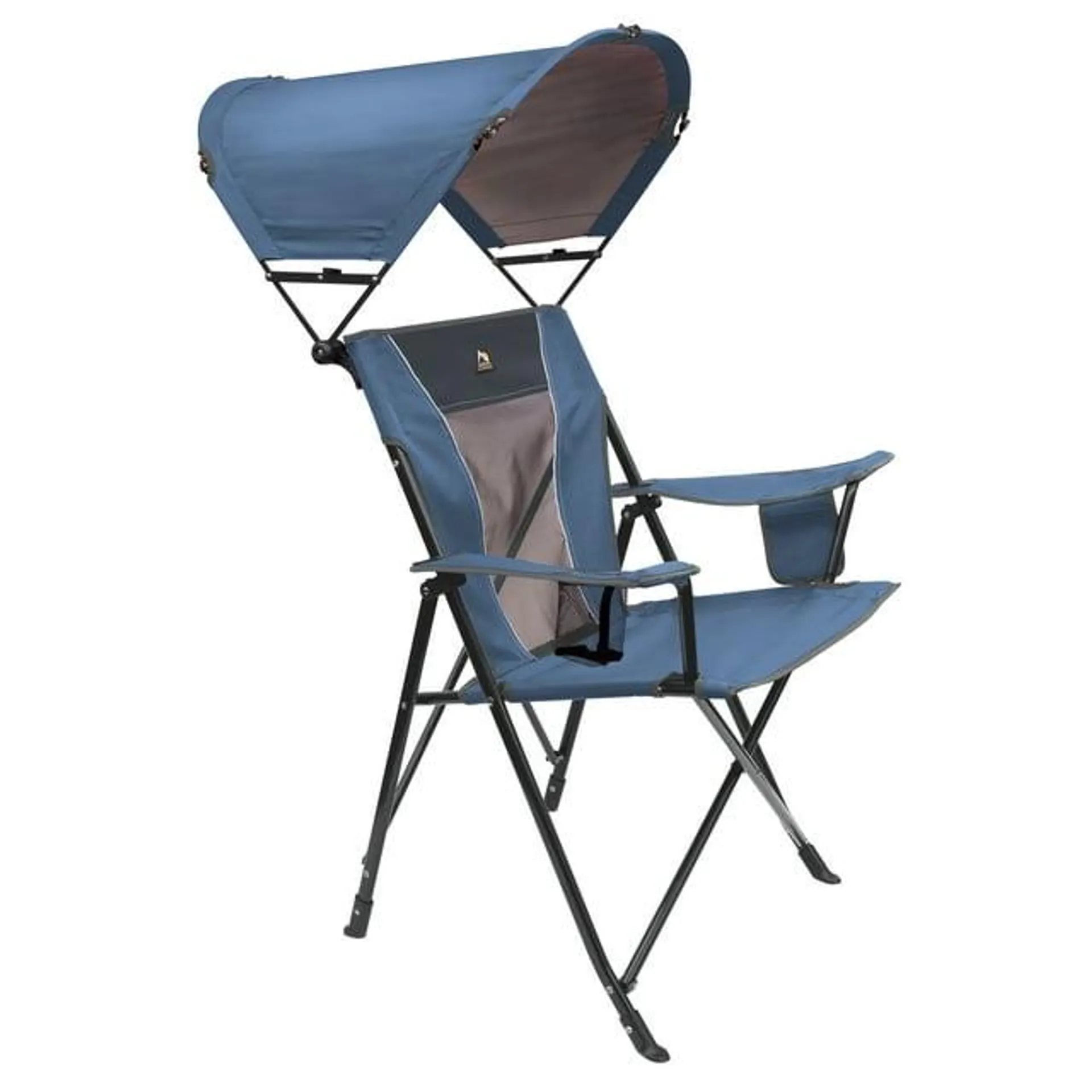 GCI Outdoor SunShade Comfort Pro Portable Folding Canopy Beach Chair, Lichen Blue