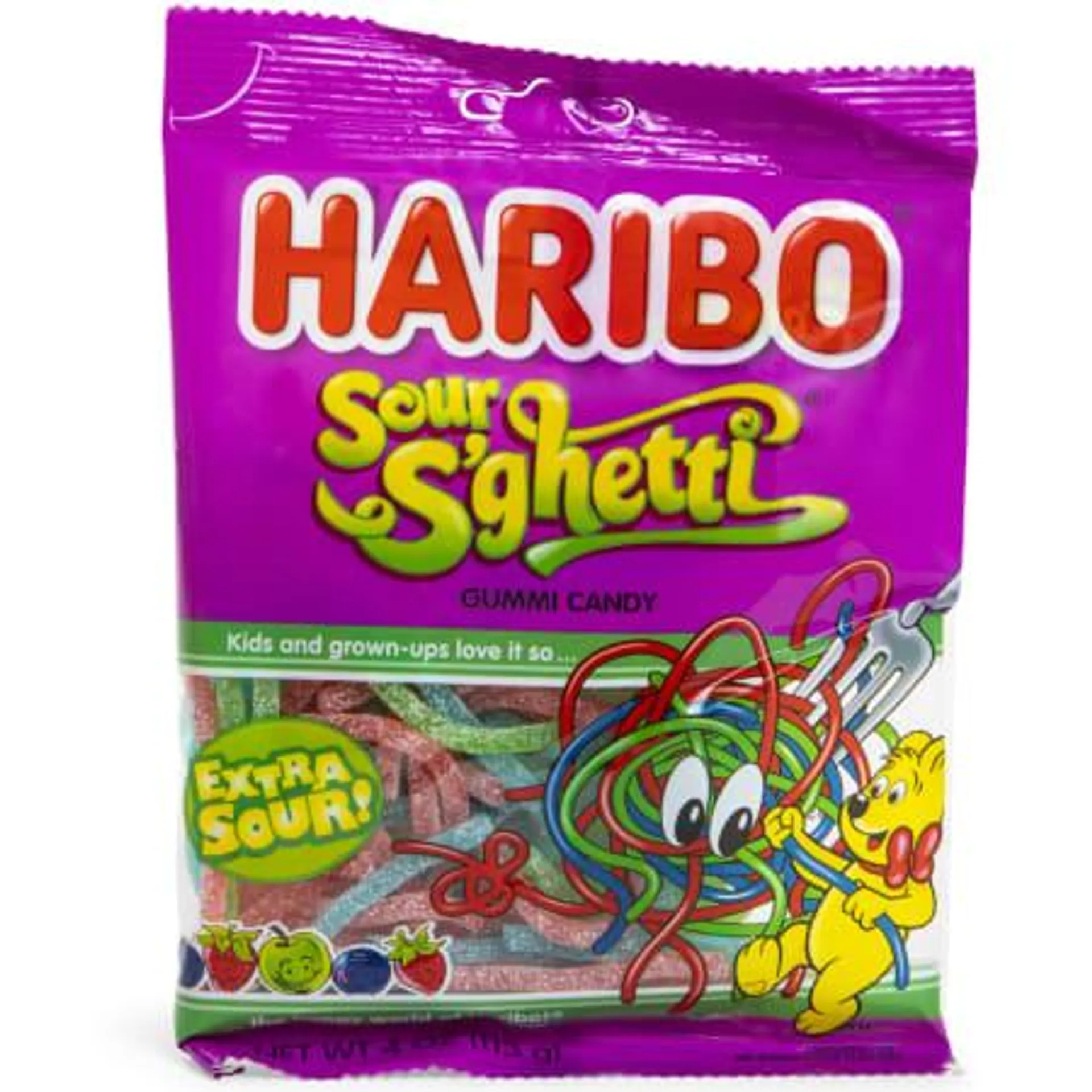 Haribo® Sour S'Ghetti Gummi Candy 4oz