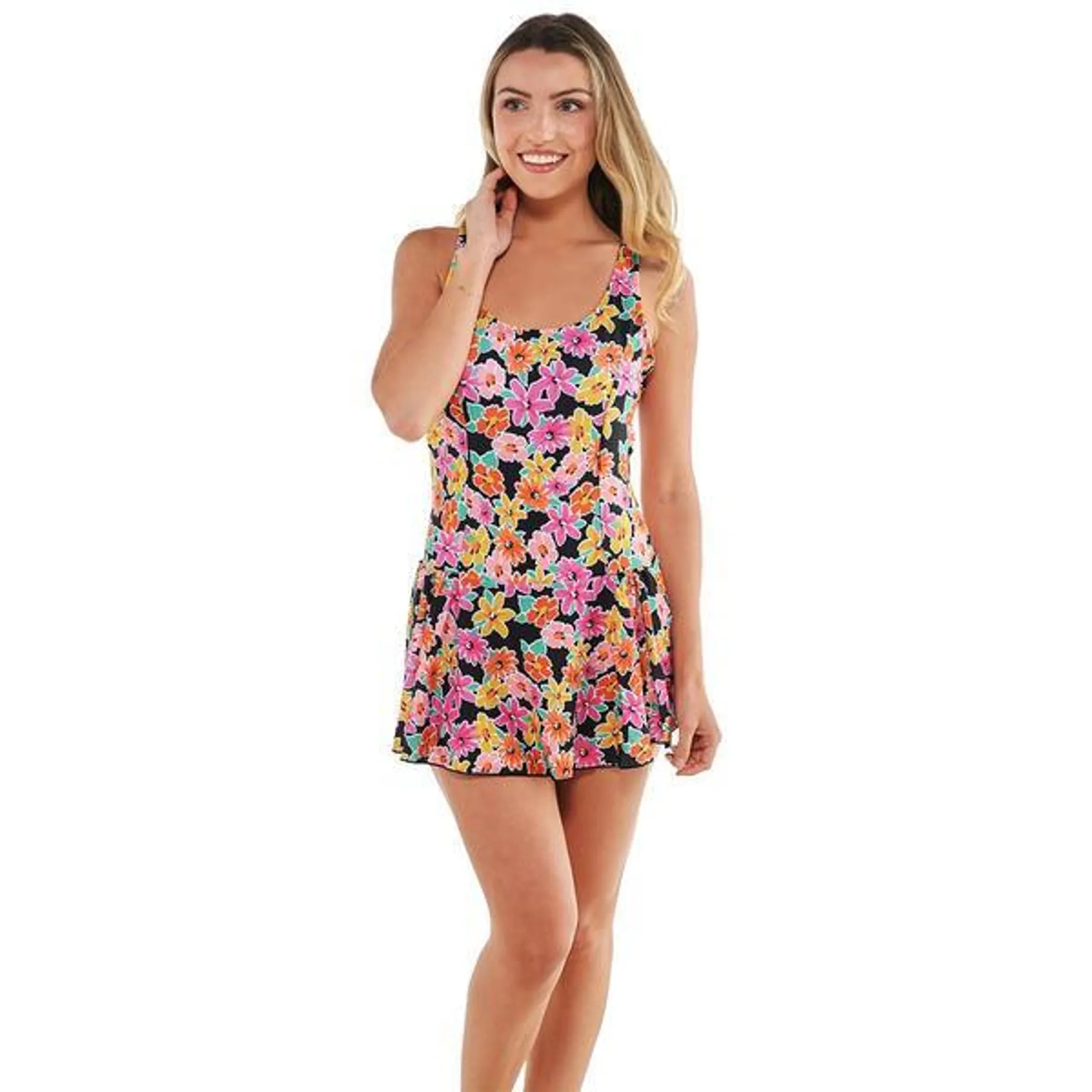 Womens Simply Fit Princess Seam One Piece Bloom Swimsuit