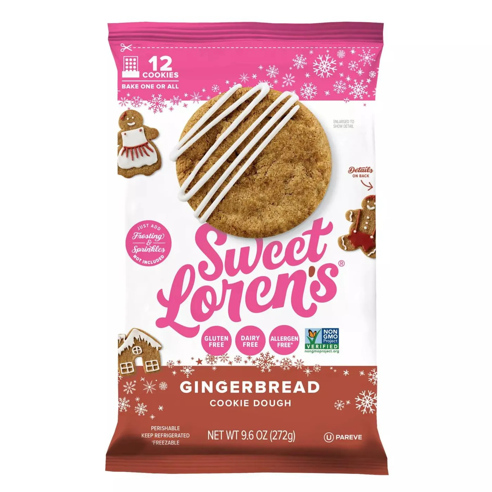 Sweet Loren's Gluten Free & Vegan Gingerbread Cookie Dough