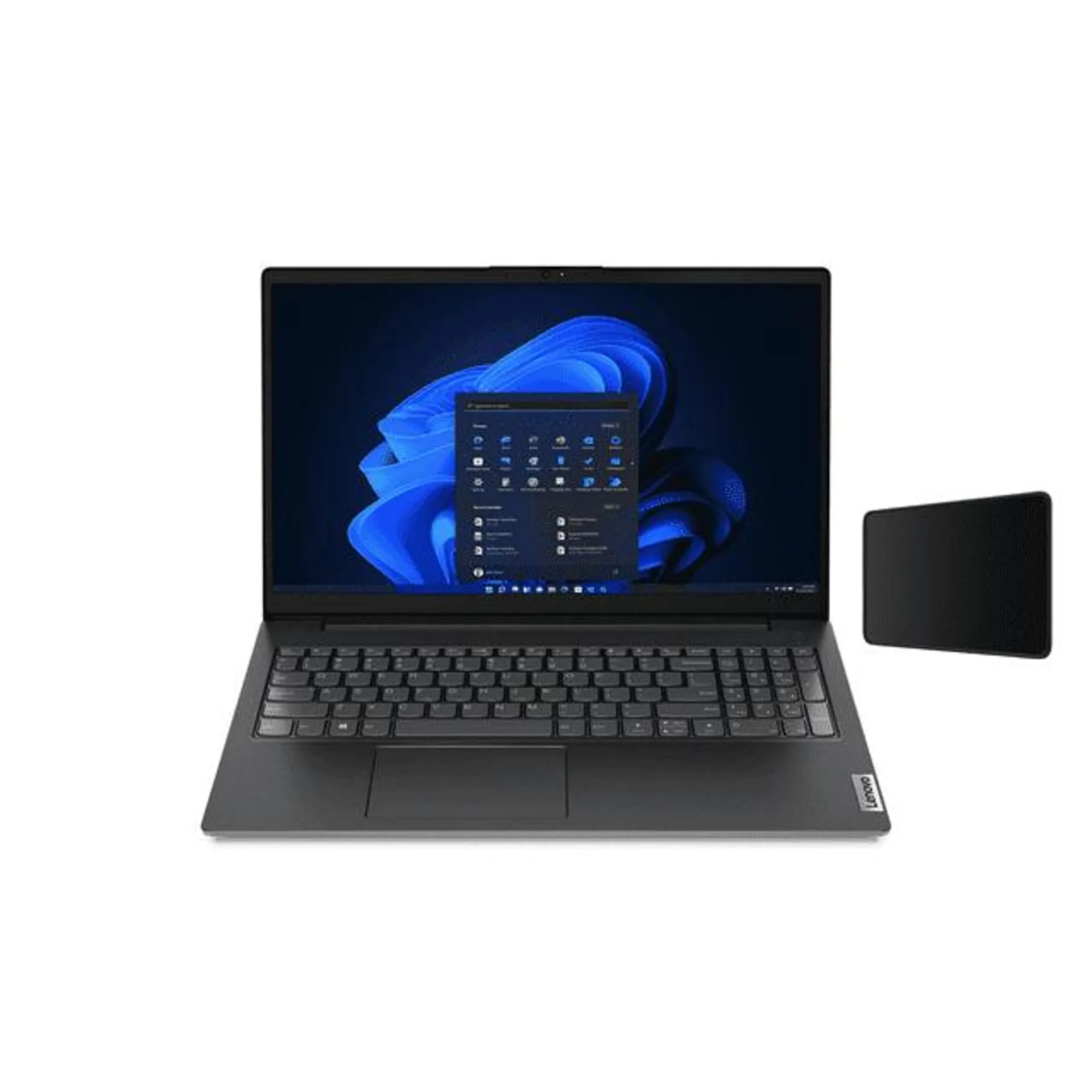 Lenovo V15 15.6 Inch FHD Business Laptop Intel Dual Core 16GB RAM 512GB SSD Numeric Keypad WiFi Bluetooth 5.1 USB Type C Windows 11 Pro Black