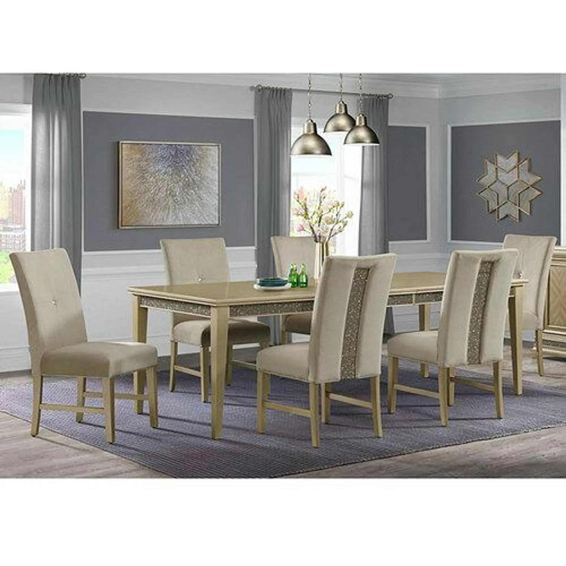 Maxwell Dining Table with Six Chairs