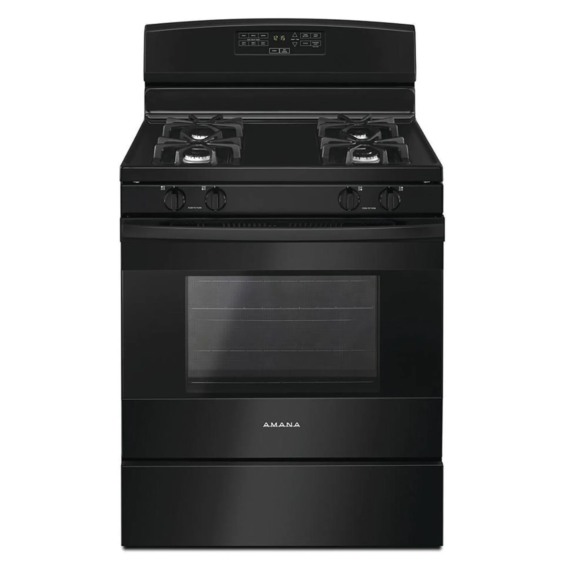 Amana® 30" 5.1 cu. ft. Black Gas Range