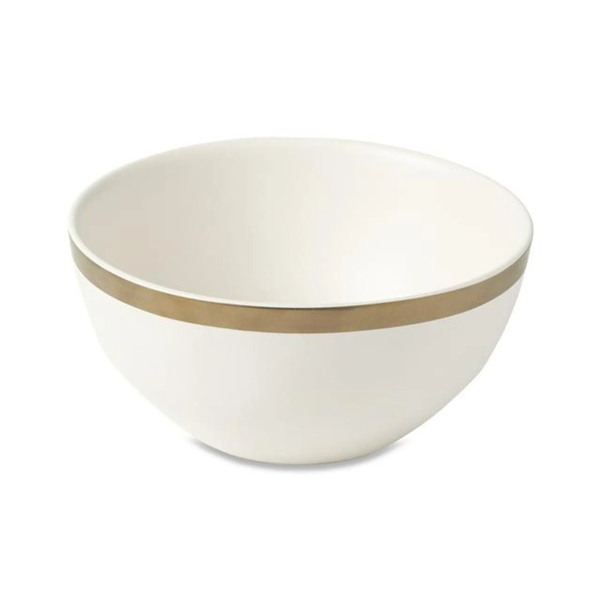 Thyme & Table Stoneware White Bowl, Everest Collection