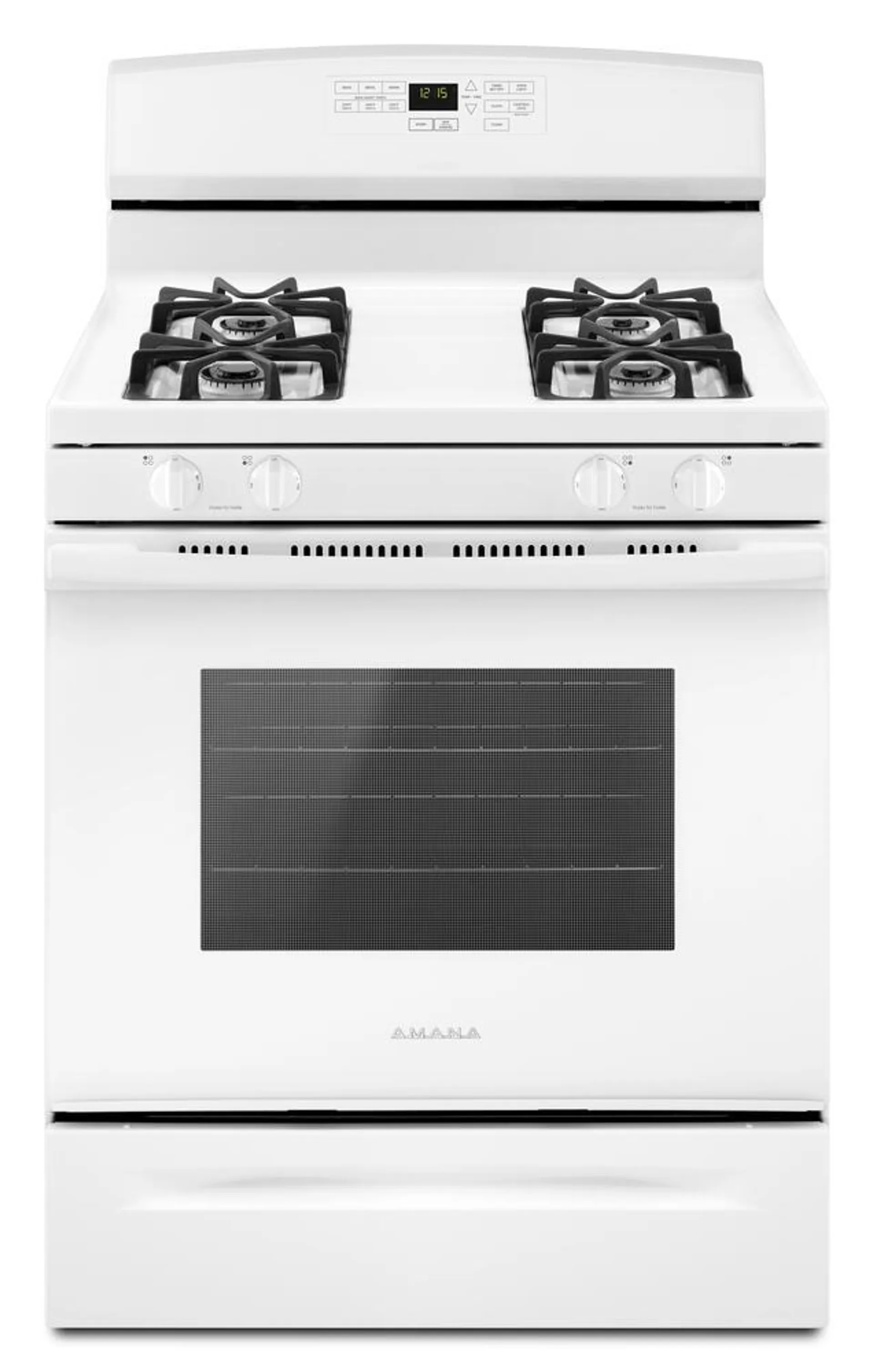 Amana® 30" 5.0 cu.ft. White Gas Range