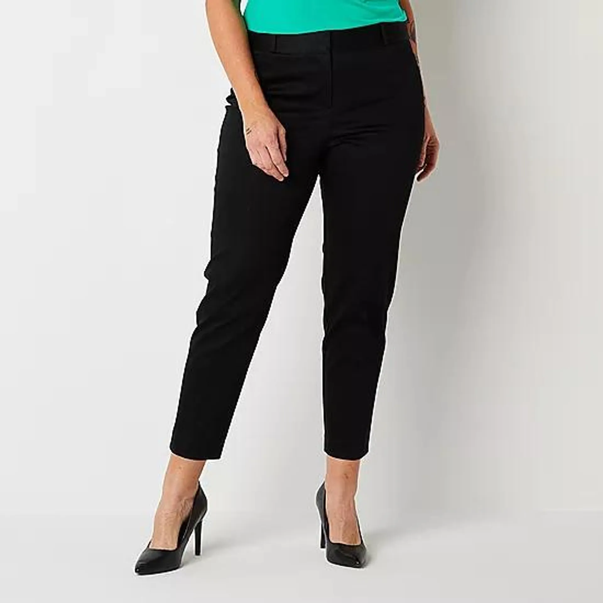 Liz Claiborne Emma Womens Mid Rise Slim Pant