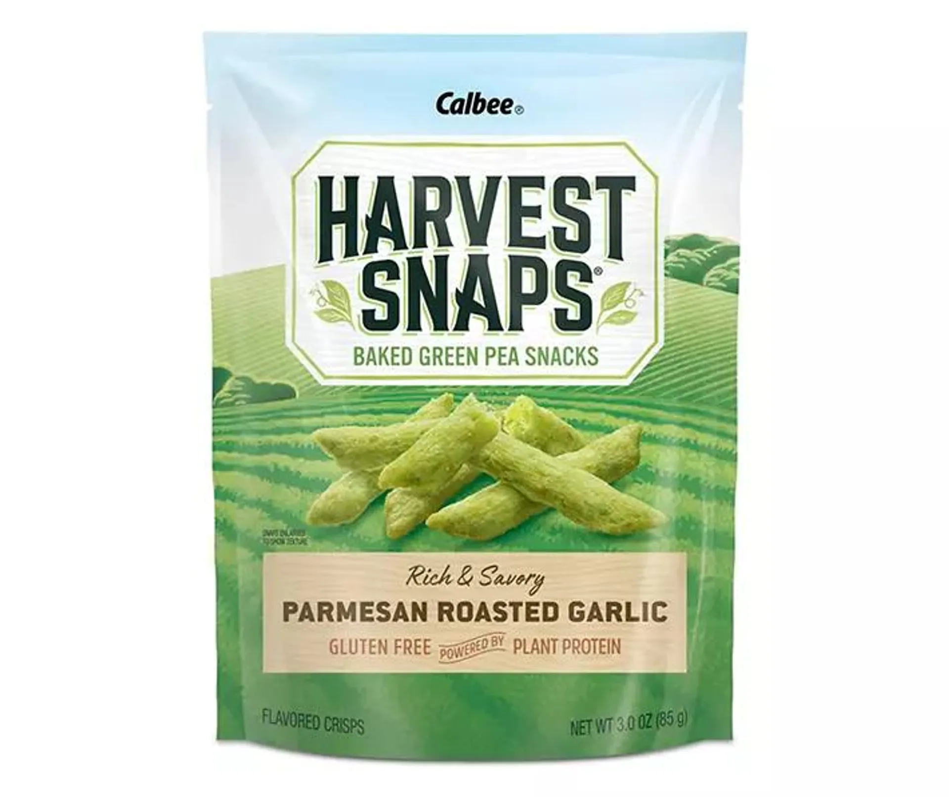 Roasted Garlic Parmesan Green Pea Crisps, 3.0 Oz.