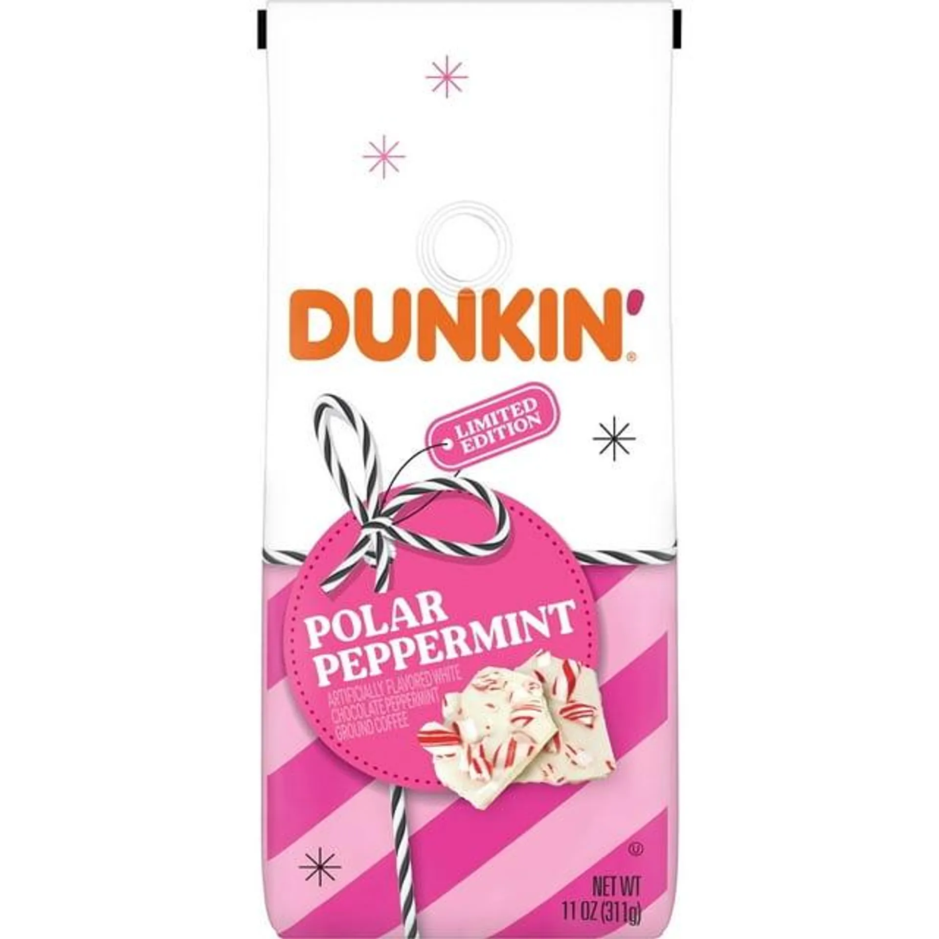 Dunkin’ Polar Peppermint Artificially Flavored Ground Coffee, 11 oz