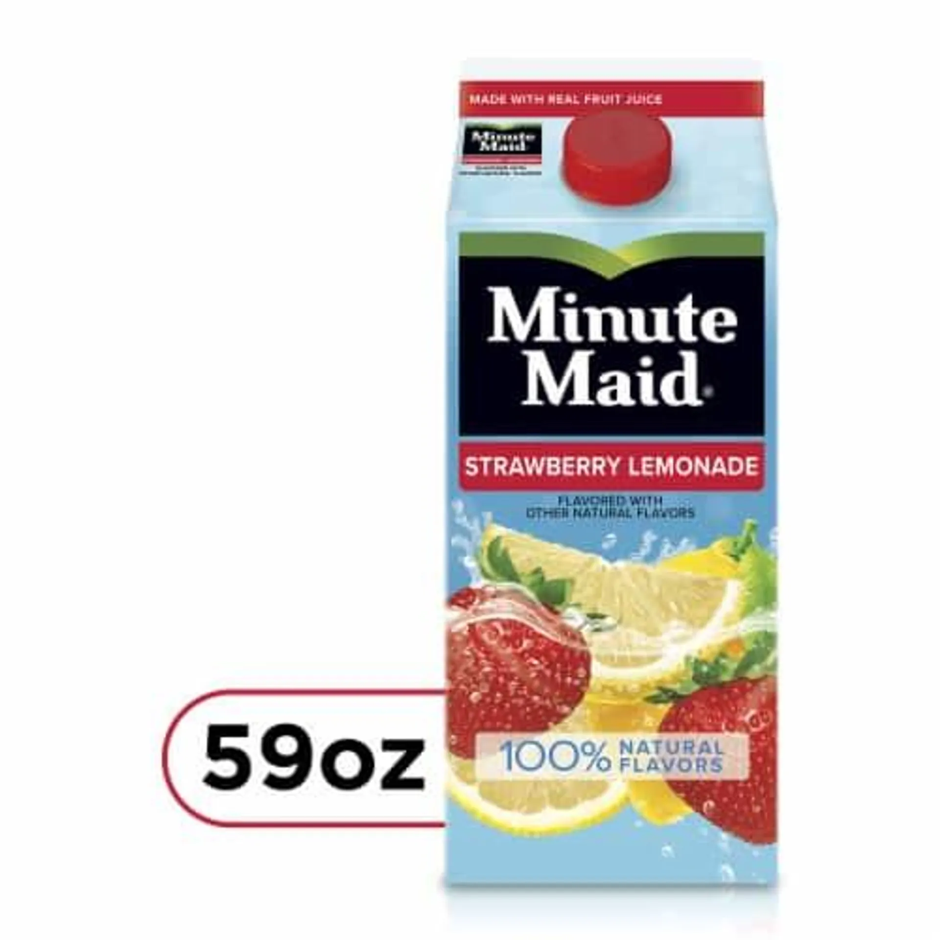 Minute Maid Strawberry Lemonade, Fruit Drink, 59 fl oz