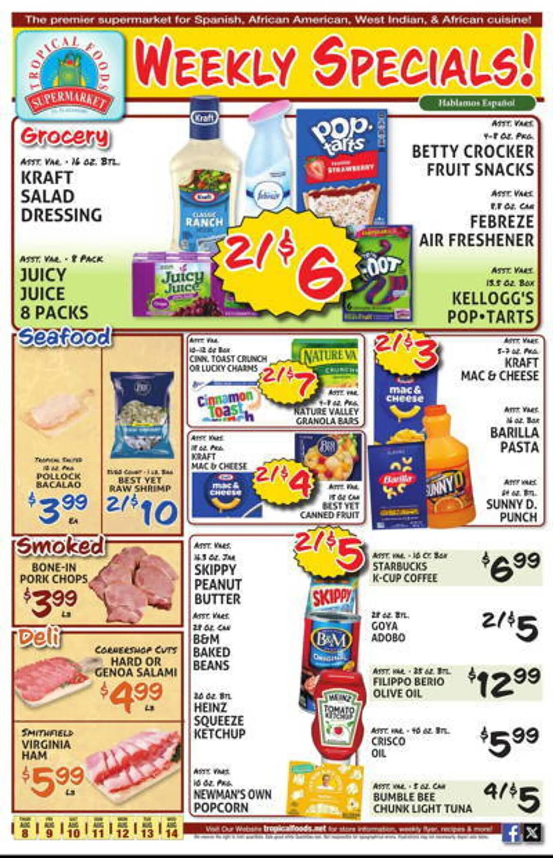 Tropical Foods Supermarket Weekly Ad - 1