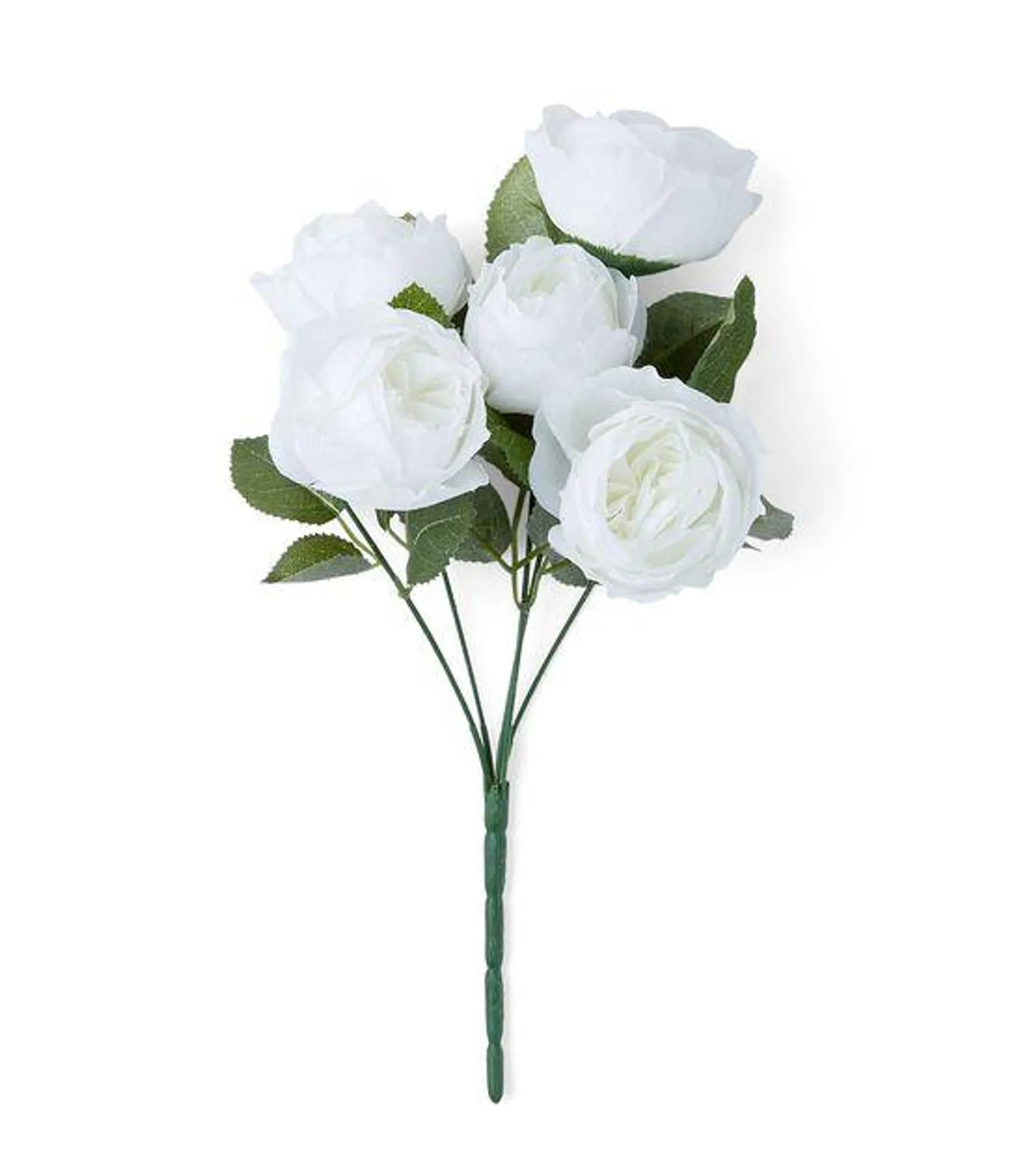 14" Spring White Rose Bush by Bloom Room