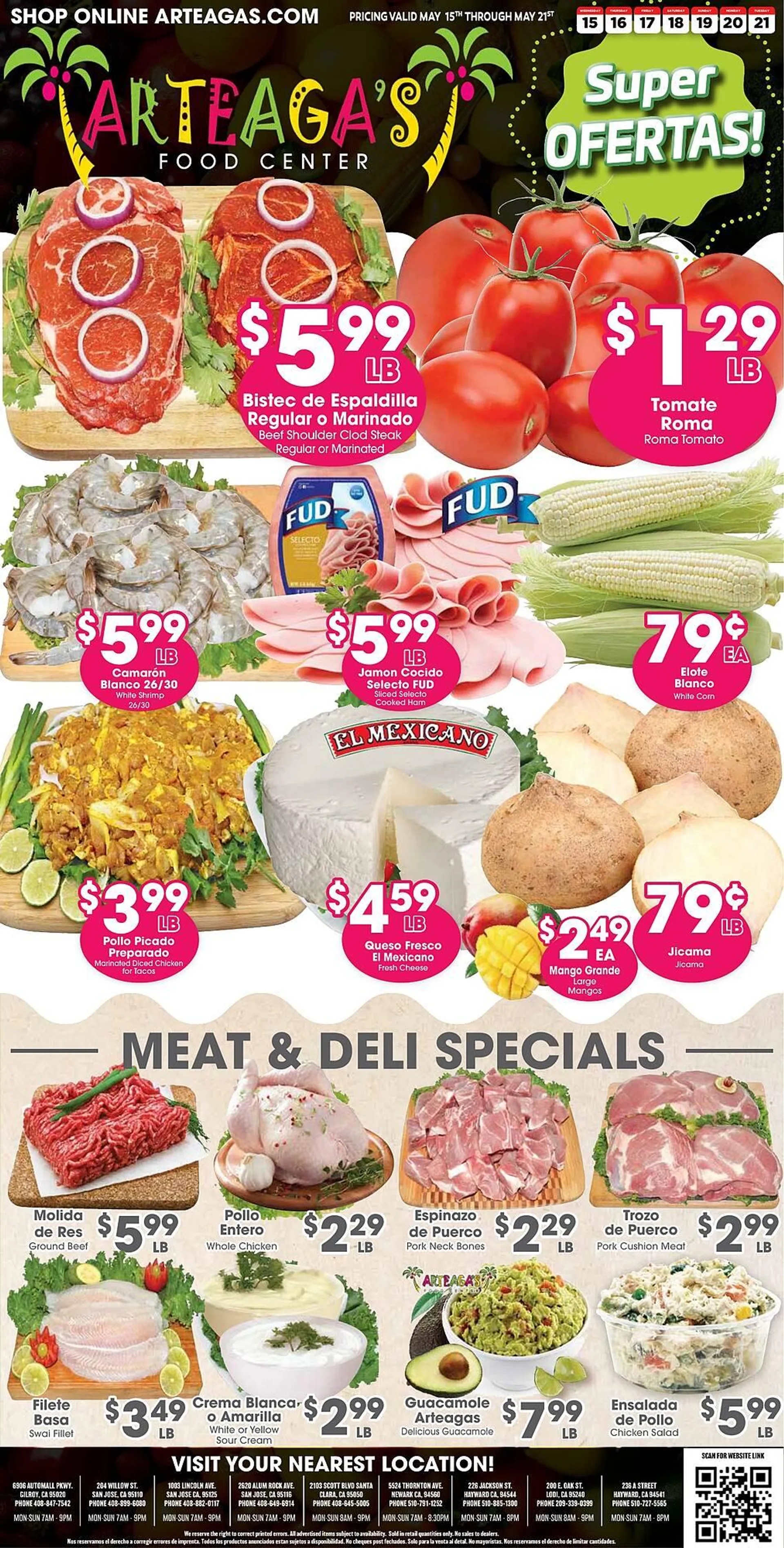 Arteagas Food Center ad - 1