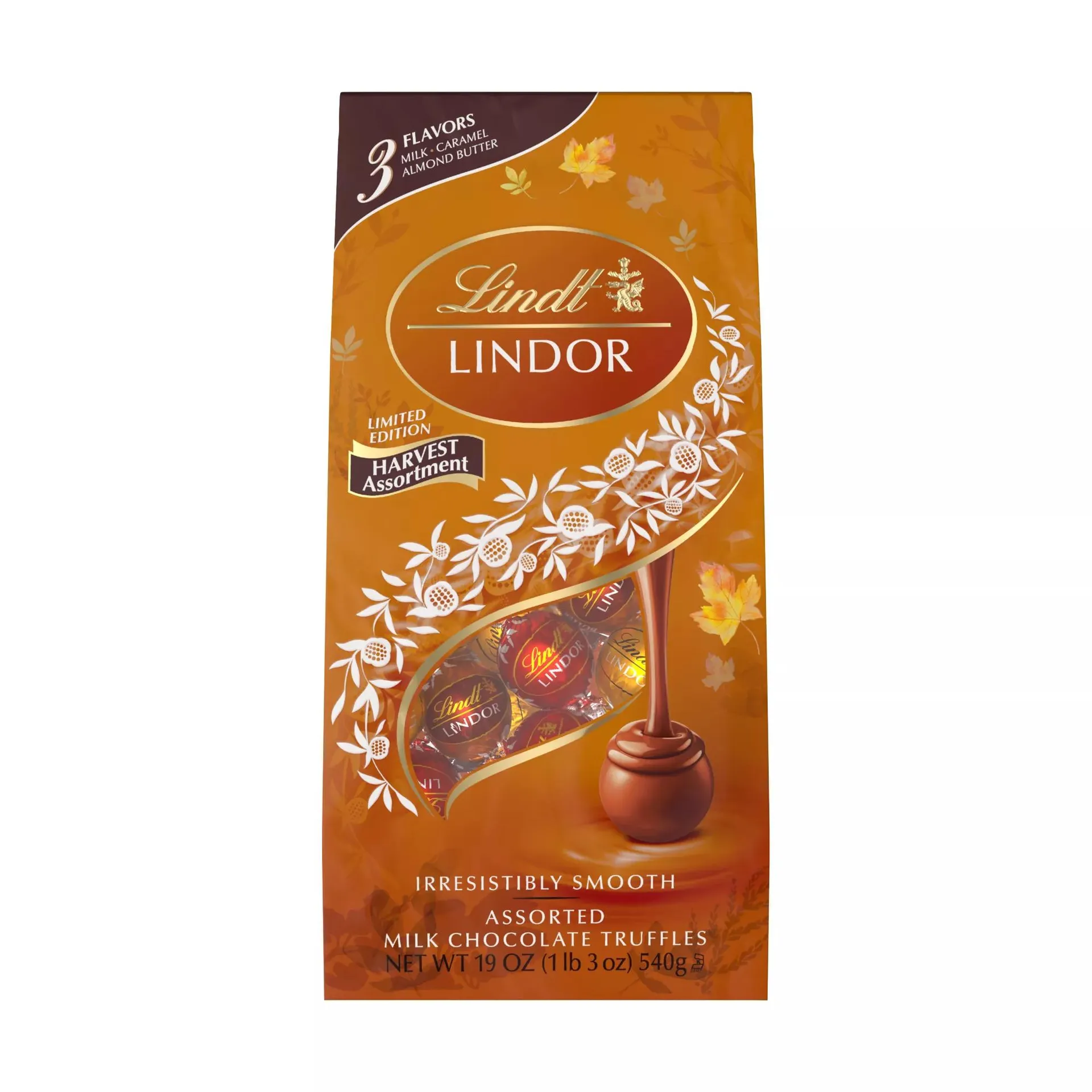 Lindt Lindor Harvest Assorted Milk Chocolate Truffles, 19.0 oz.