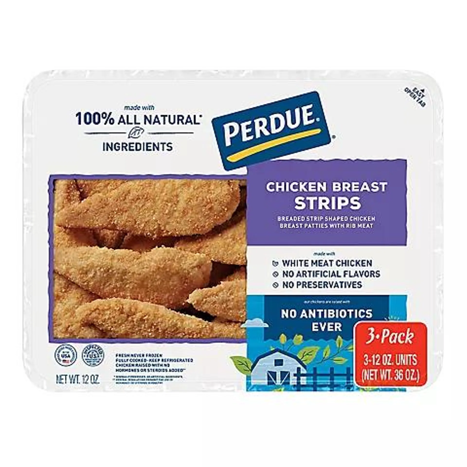 Perdue Breaded Chicken Breast Strips, 3 pk./12 oz.