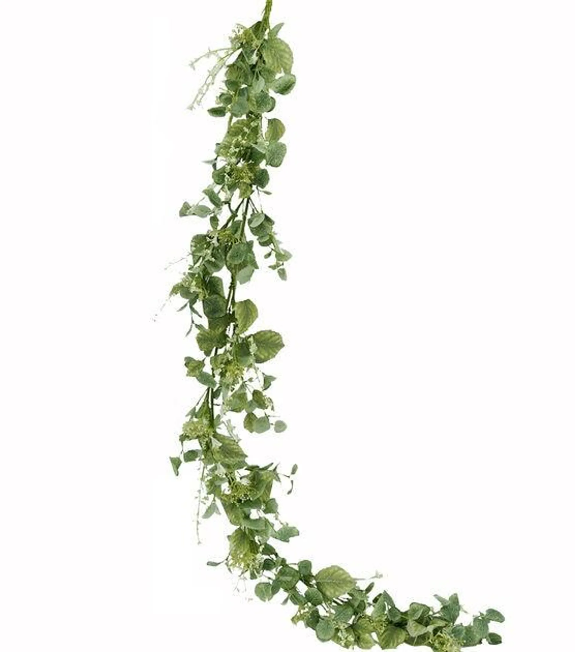 71" Green Eucalyptus Leaf & Berry Garland by Bloom Room