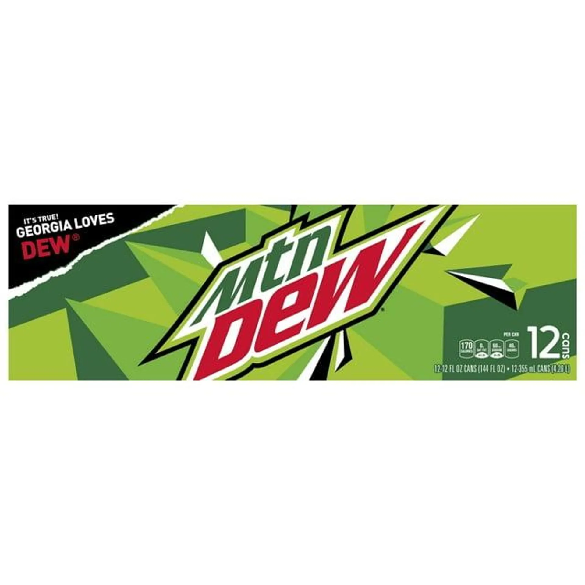 Mountain Dew Original Soda, 12 Fl Oz, 12 Count