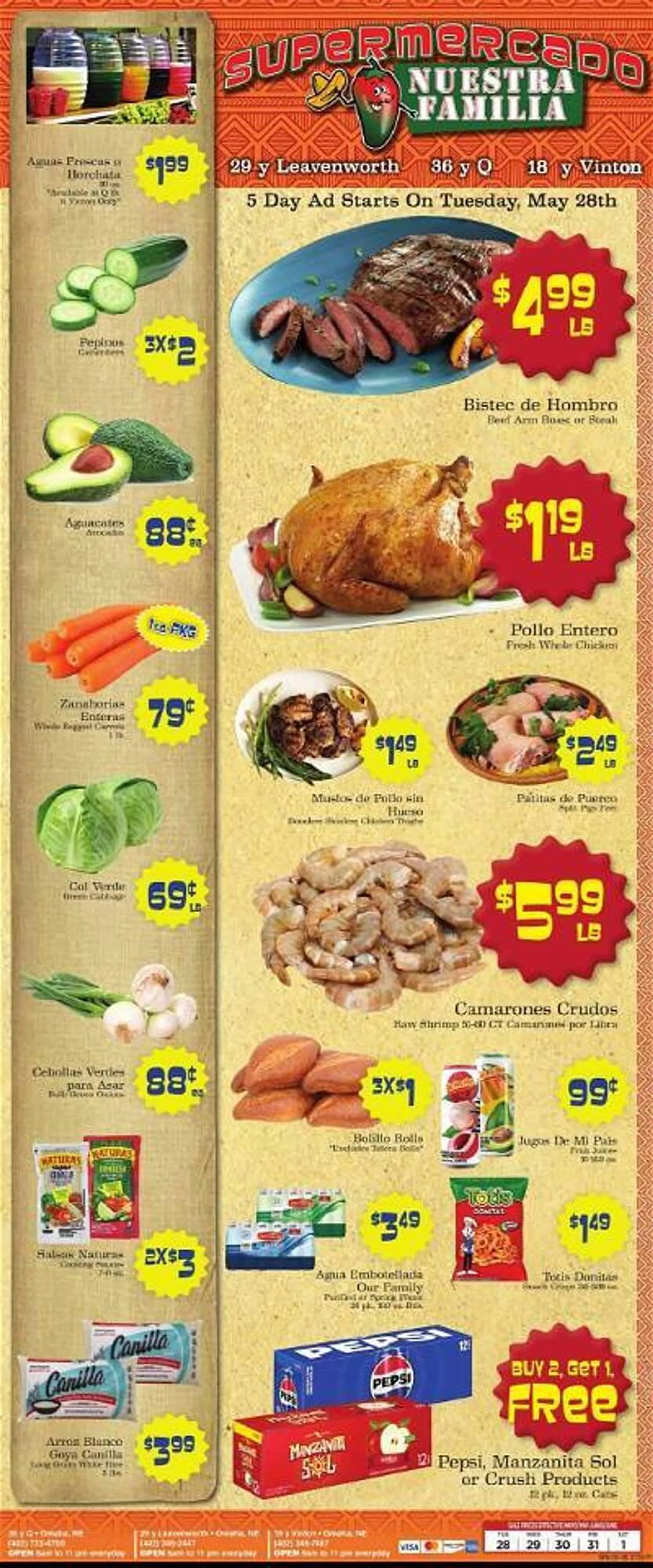 Supermercado Nuestra Familia Weekly Ad - 1