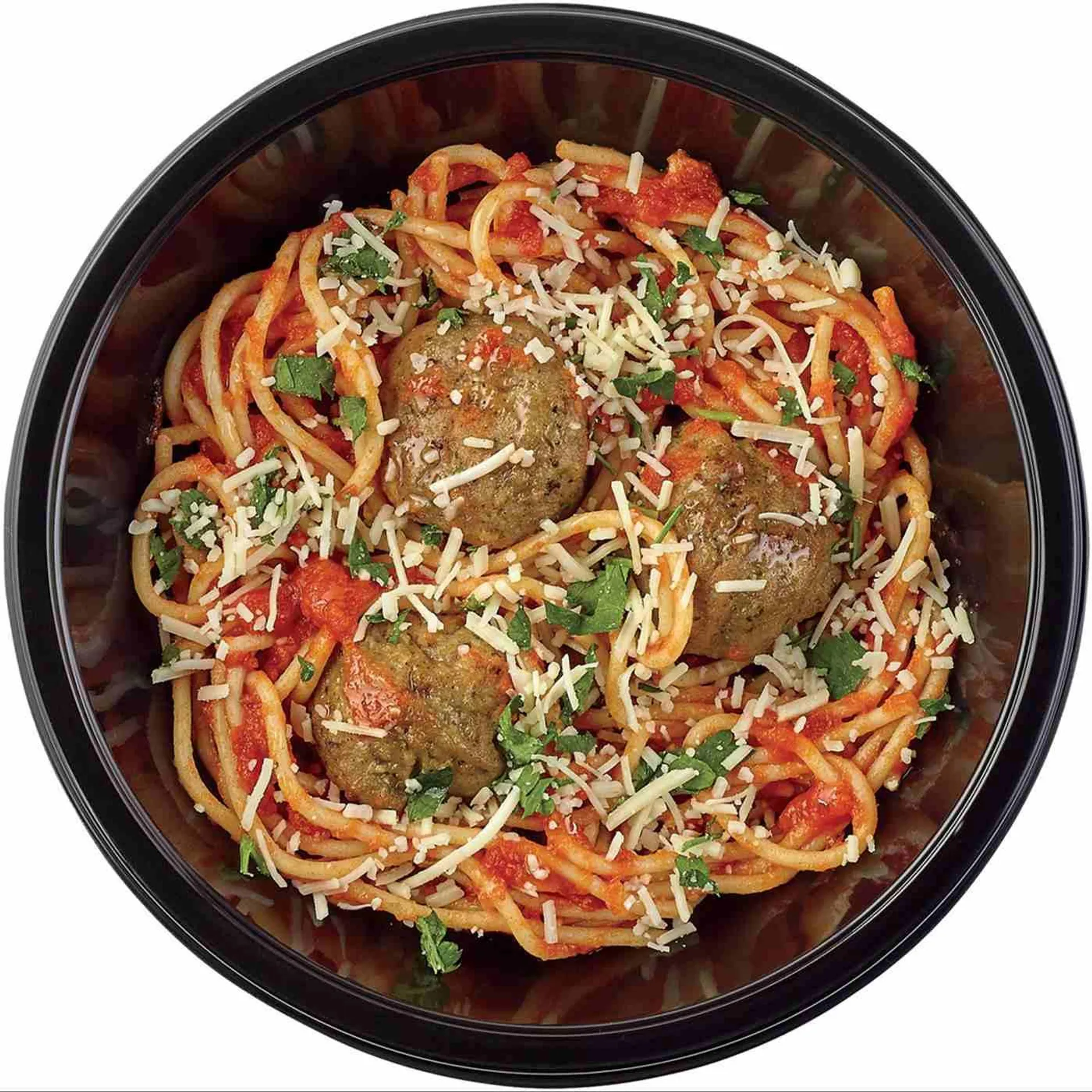 Meal Simple by H‑E‑B Spaghetti with Beef & Pork Meatballs Bowl