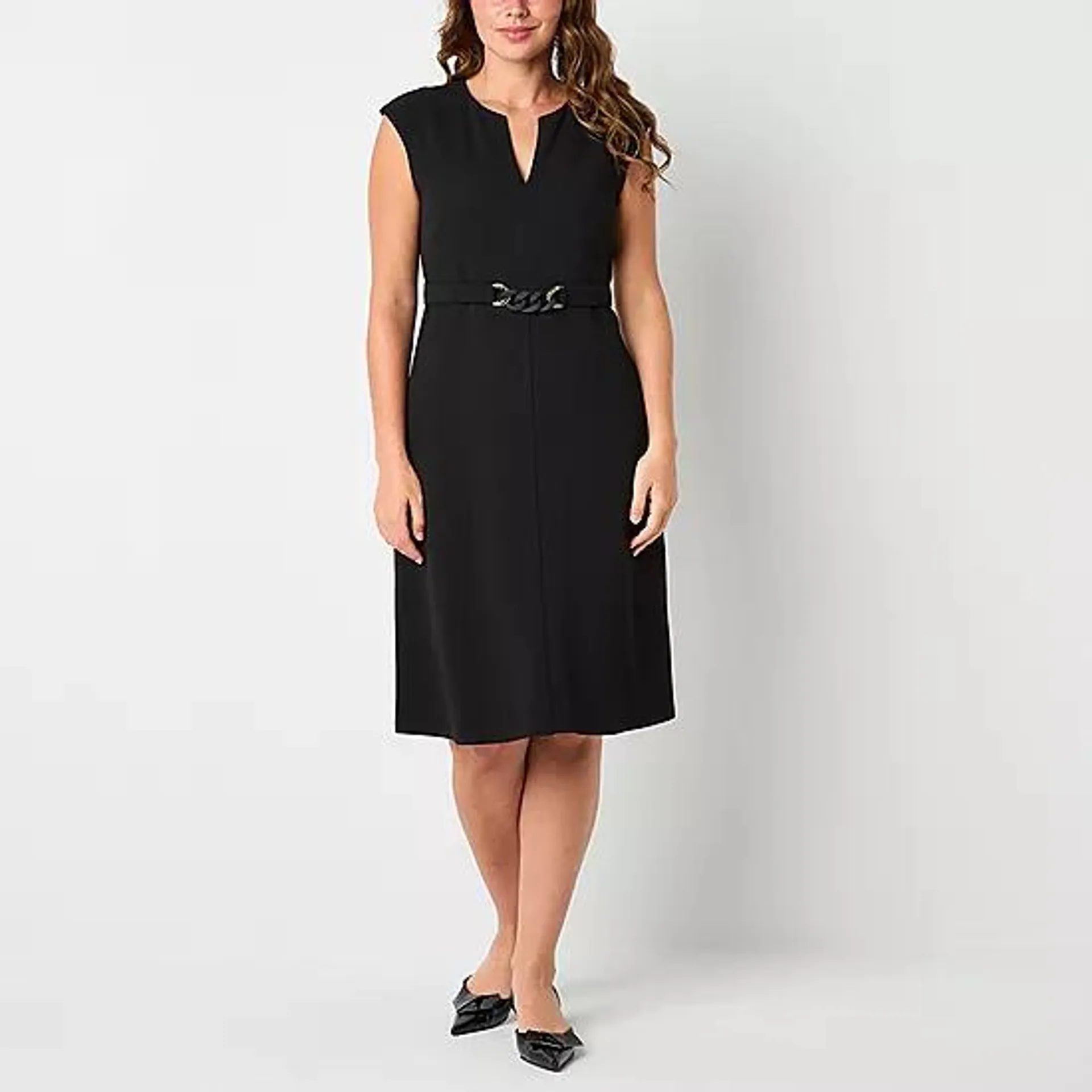 Liz Claiborne Womens Sleeveless Sheath Dress