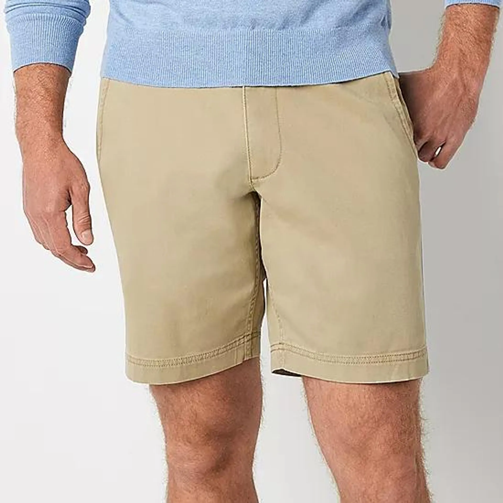 St. John's Bay Comfort Stretch 9" Mens Stretch Fabric Chino Short