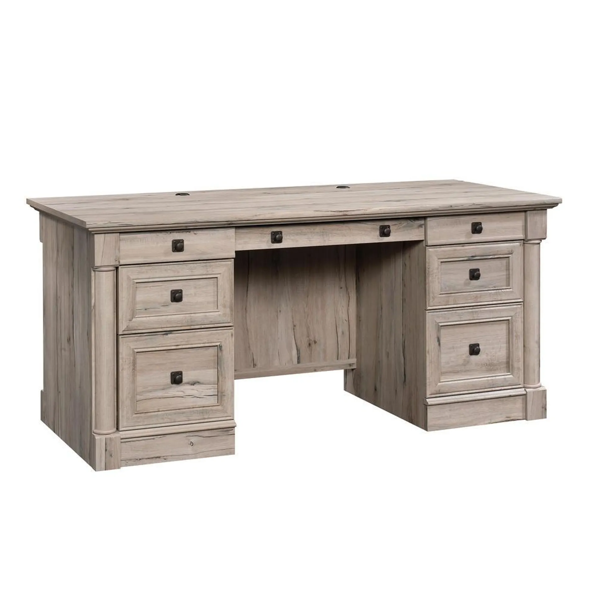 Sauder Palladia® Executive Desk, Split Oak® finish (# 424809)