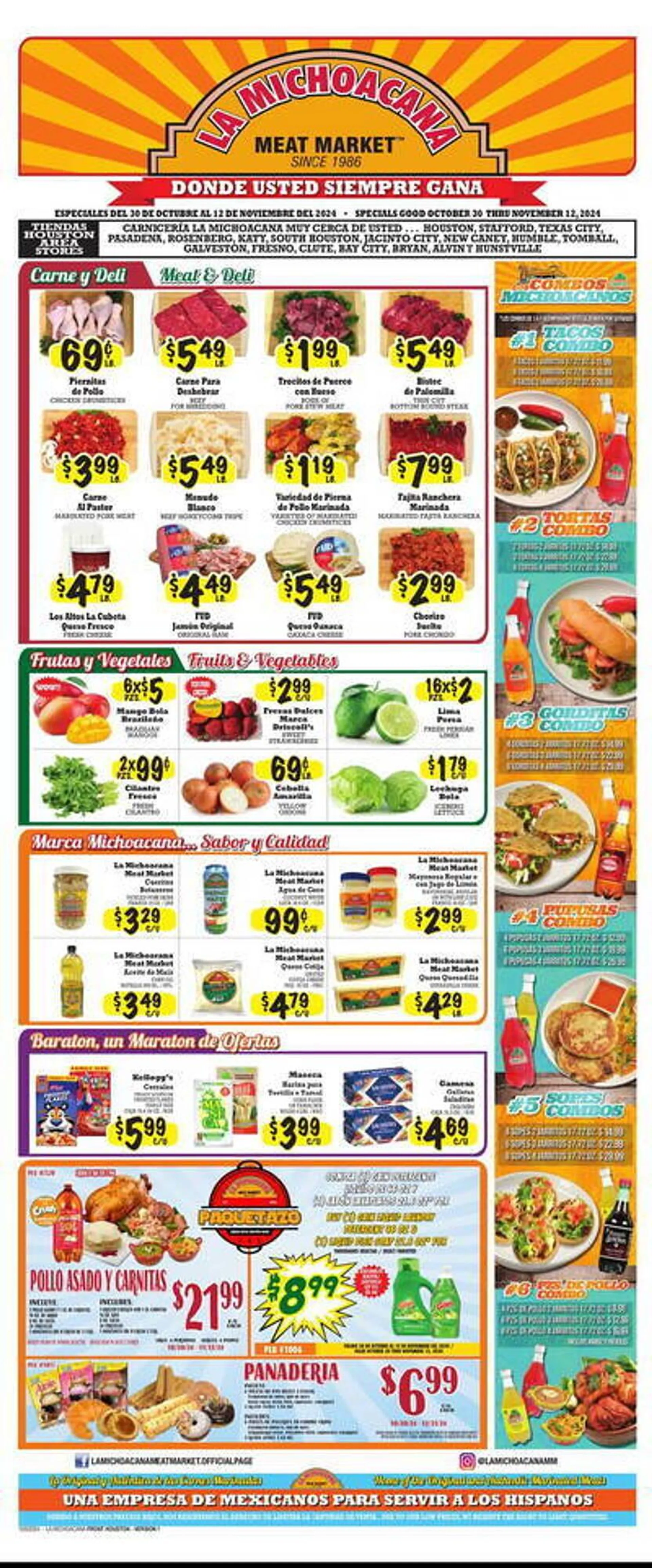 La Michoacana Weekly Ad - 1